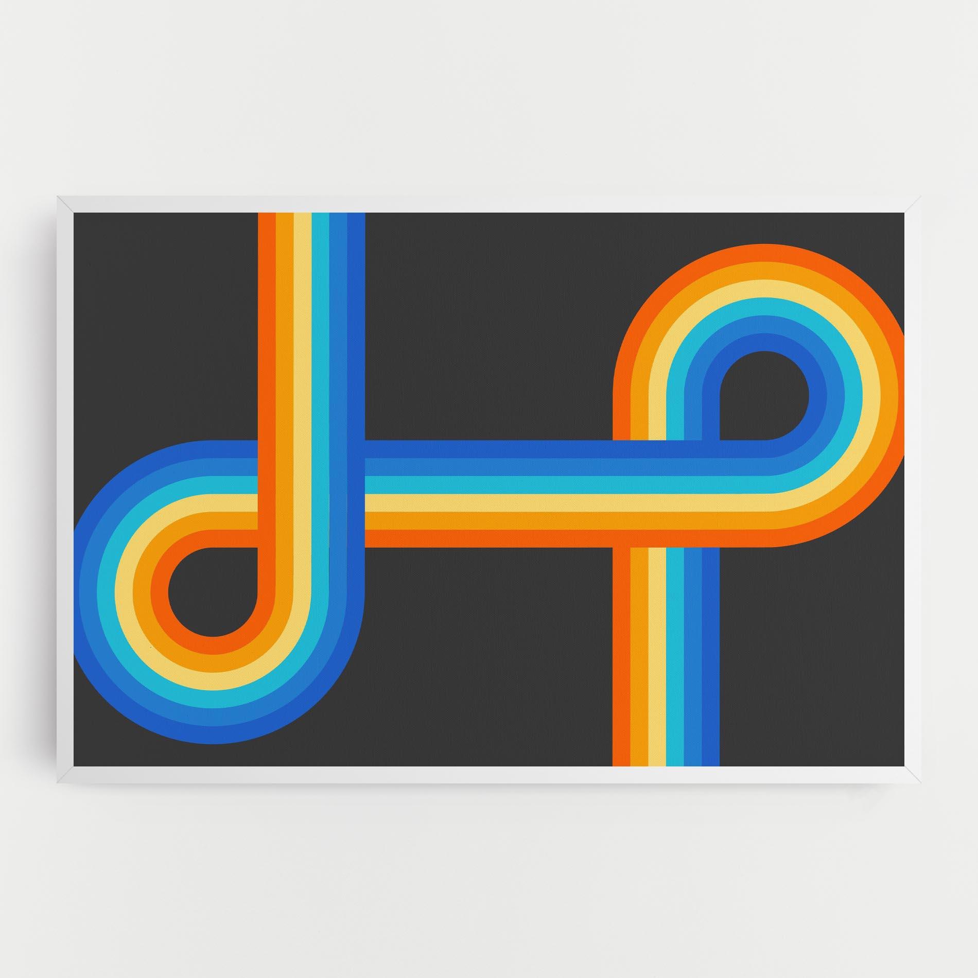 Tablou Canvas Vintage Ranbow mockup 0