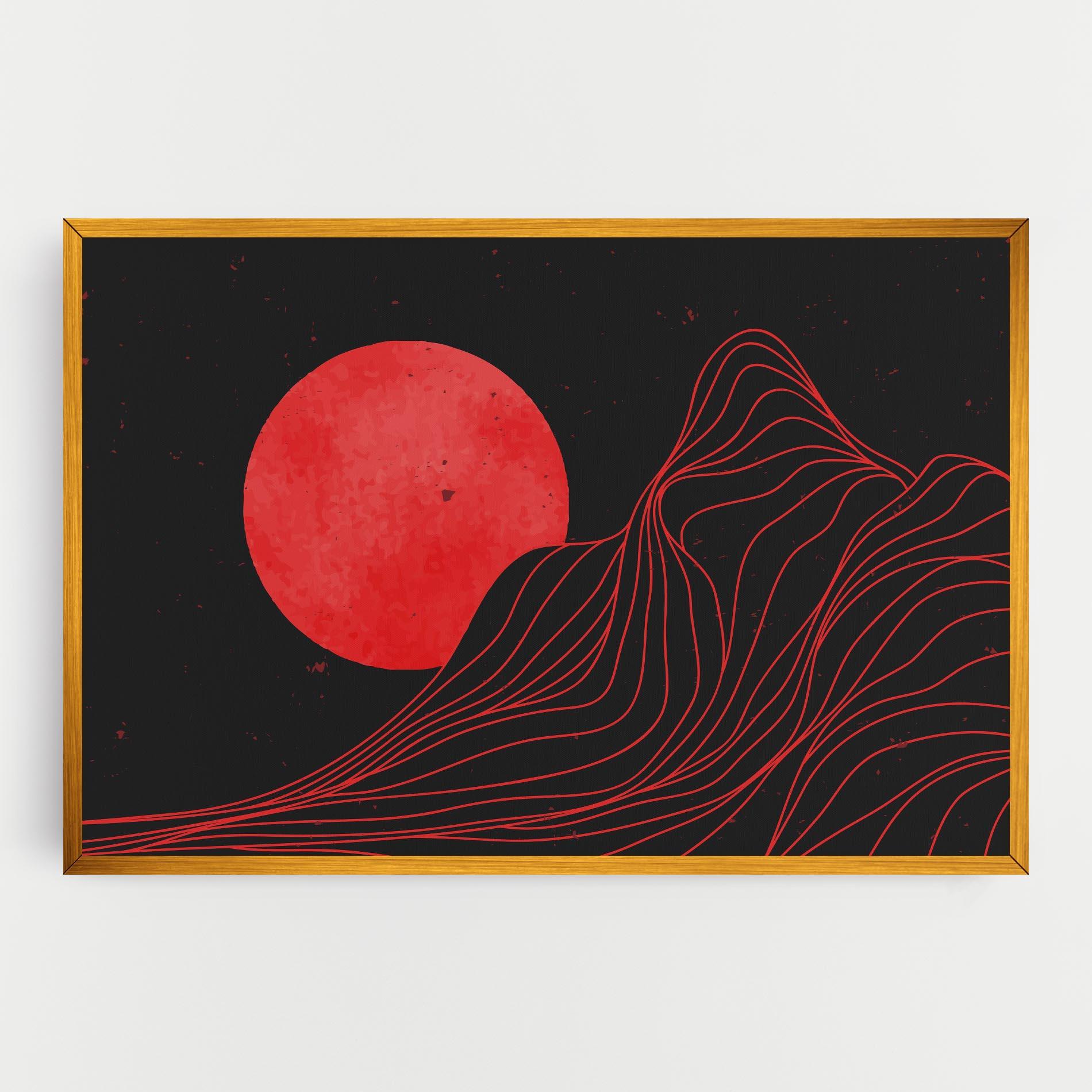 Tablou Canvas Bloody Moon mockup 0