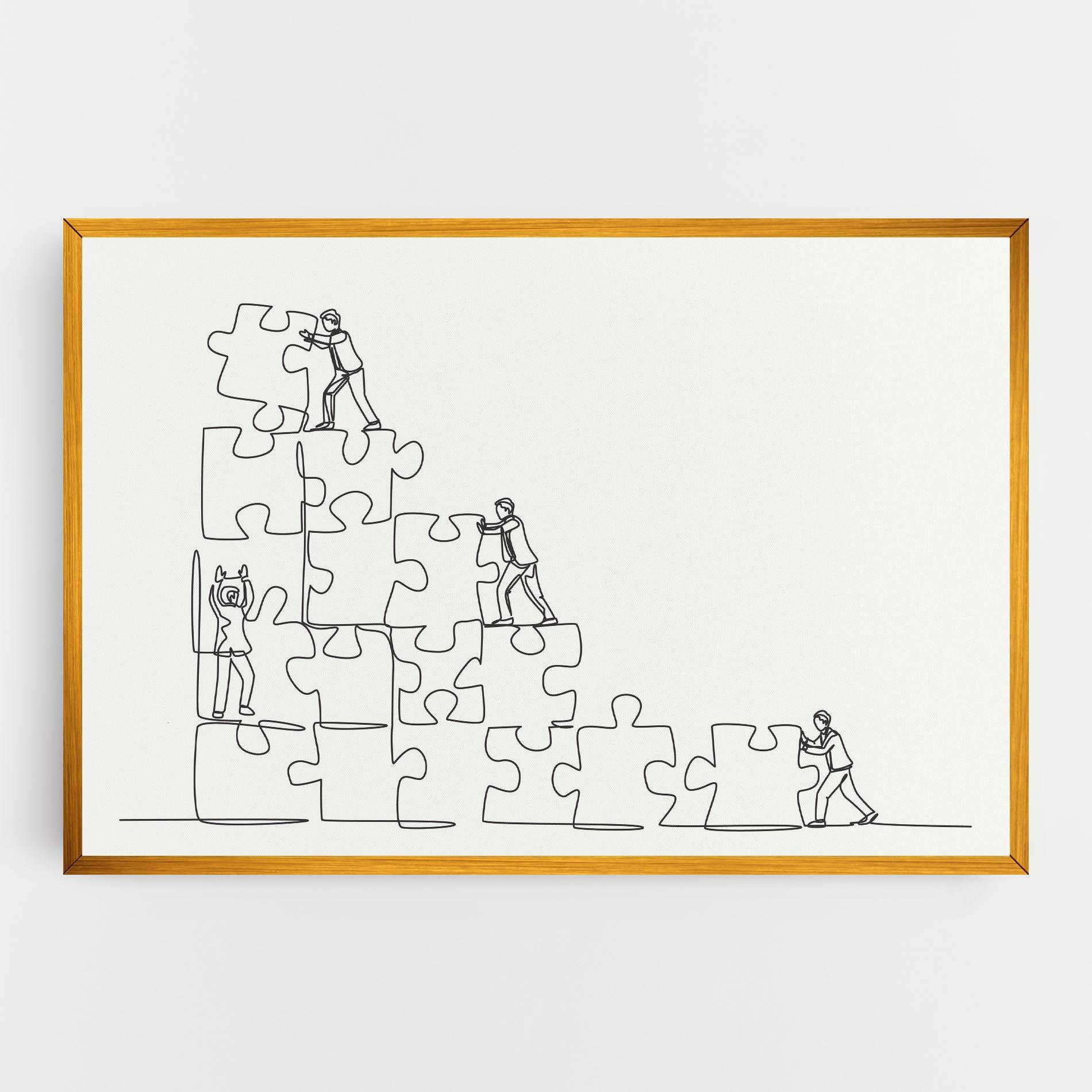 Tablou Canvas Businessman Up mockup 0