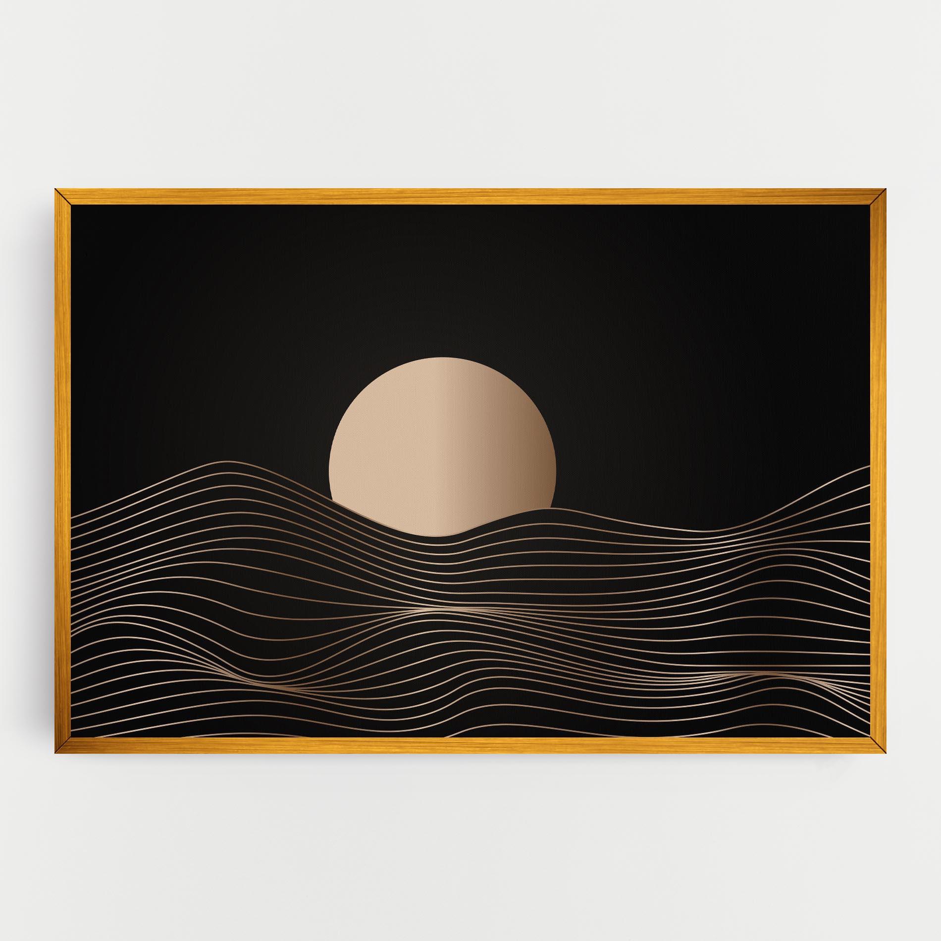 Tablou Canvas Cream Moon mockup 0