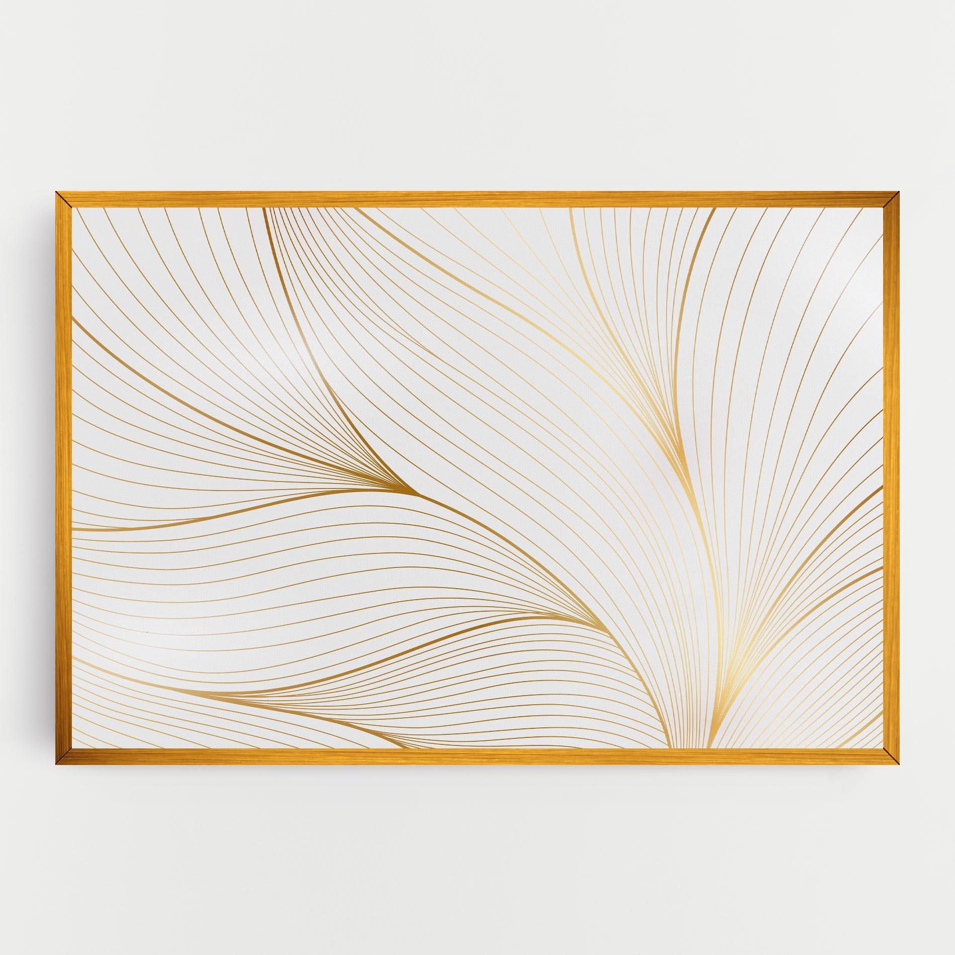 Tablou Canvas Gold Wave mockup 0