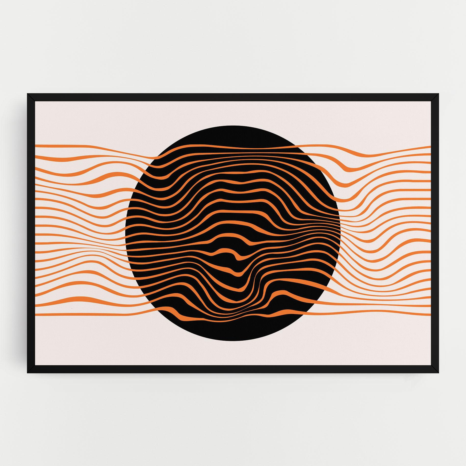 Tablou Canvas Black Circle mockup 0