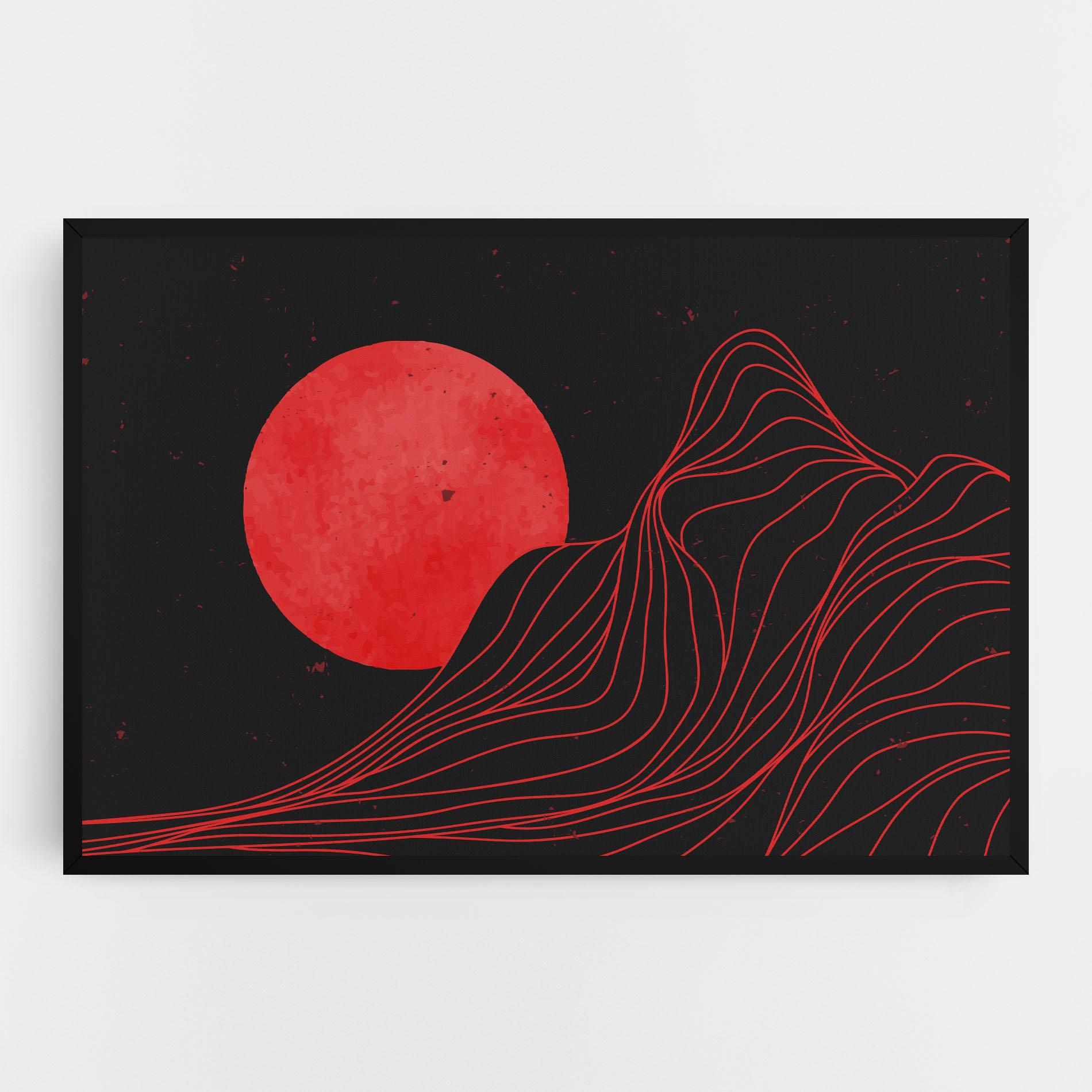 Tablou Canvas Bloody Moon mockup 0