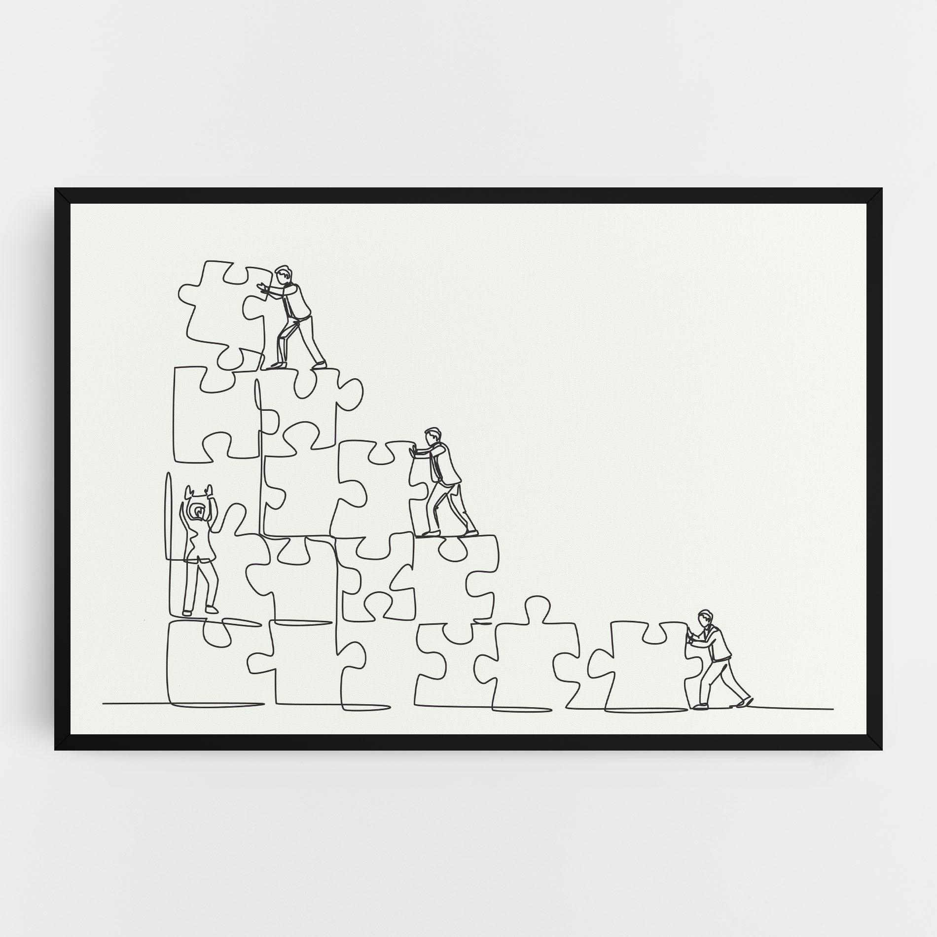 Tablou Canvas Businessman Up mockup 0