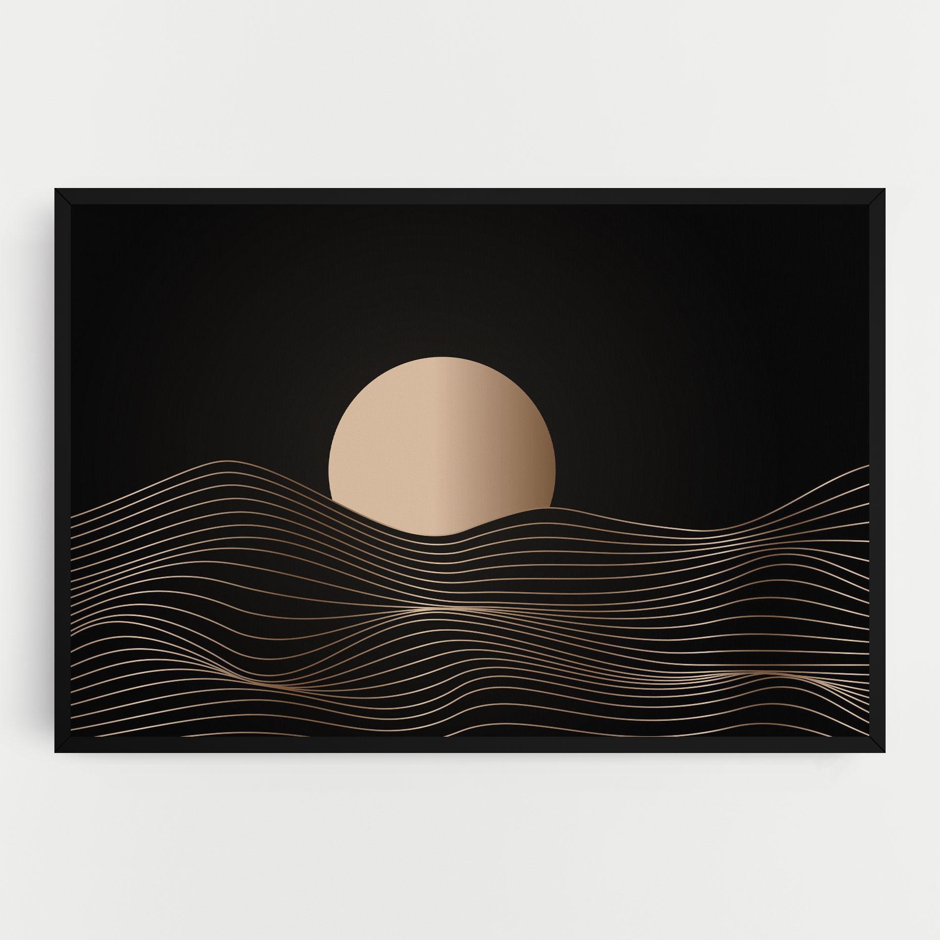 Tablou Canvas Cream Moon mockup 0
