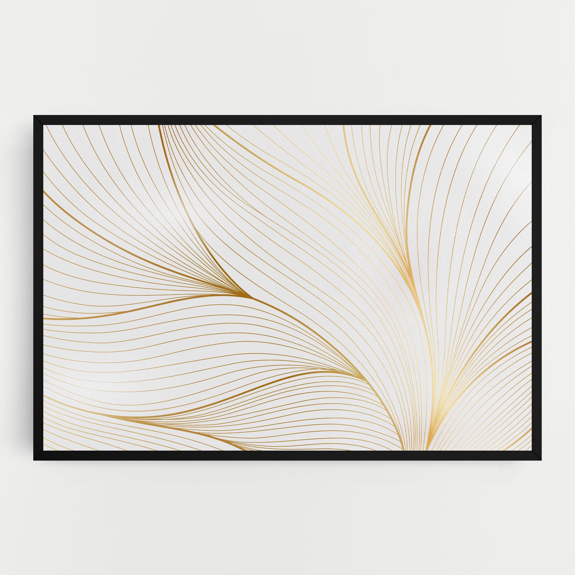 Tablou Canvas Gold Wave mockup 0