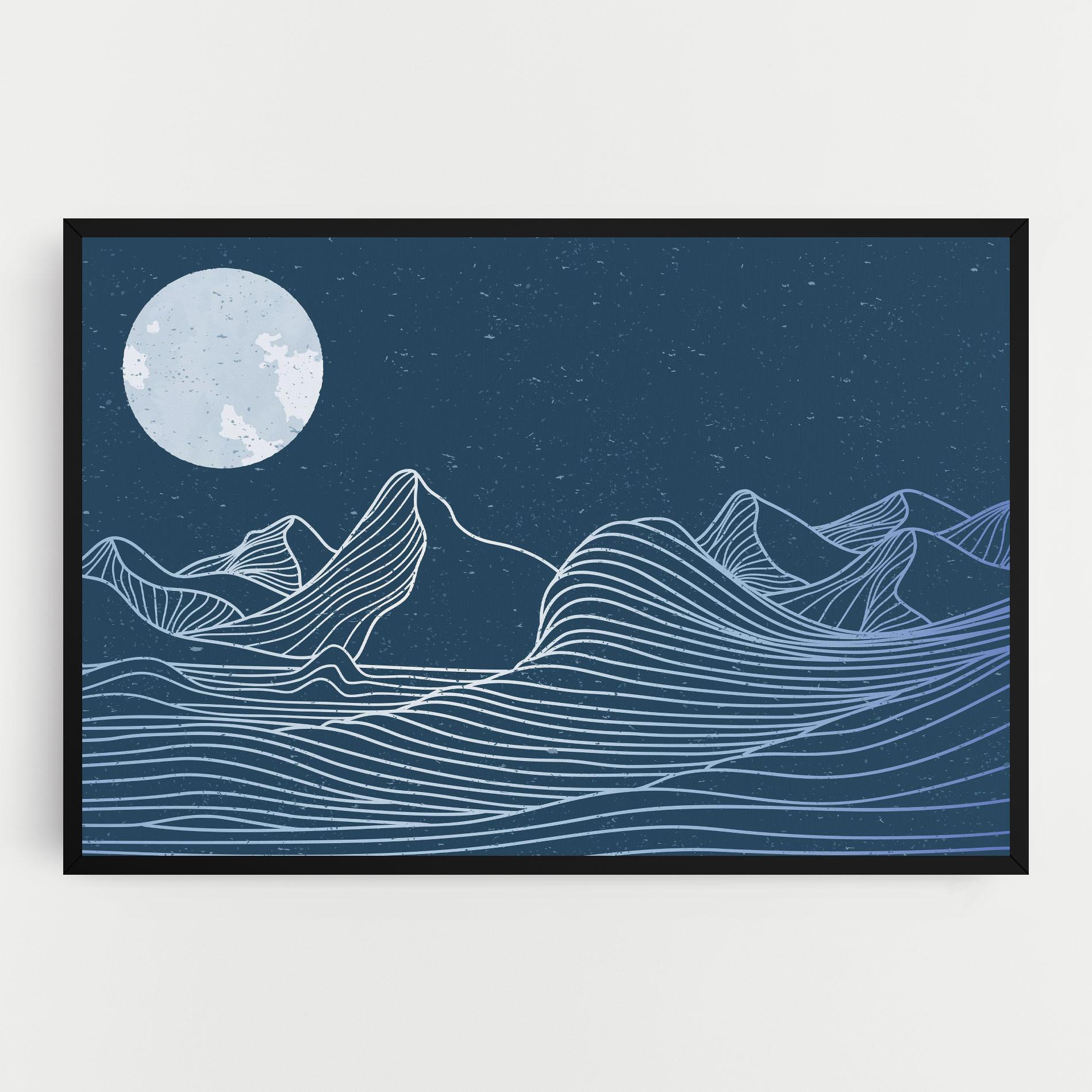Tablou Canvas Ocean Blue Wave mockup 0