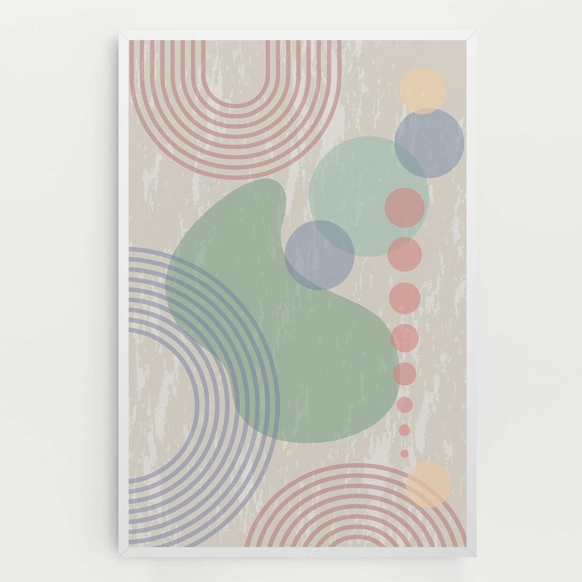 Green Pink Shapes mockup 0