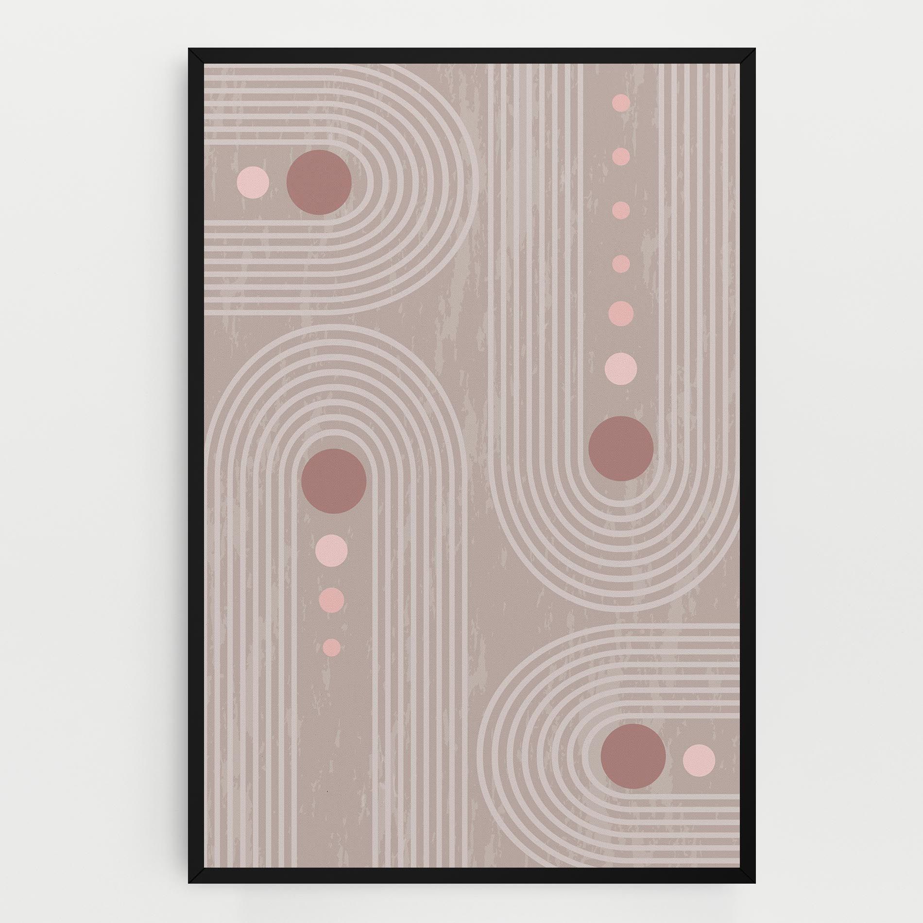 Pink Circle On Cream mockup 0