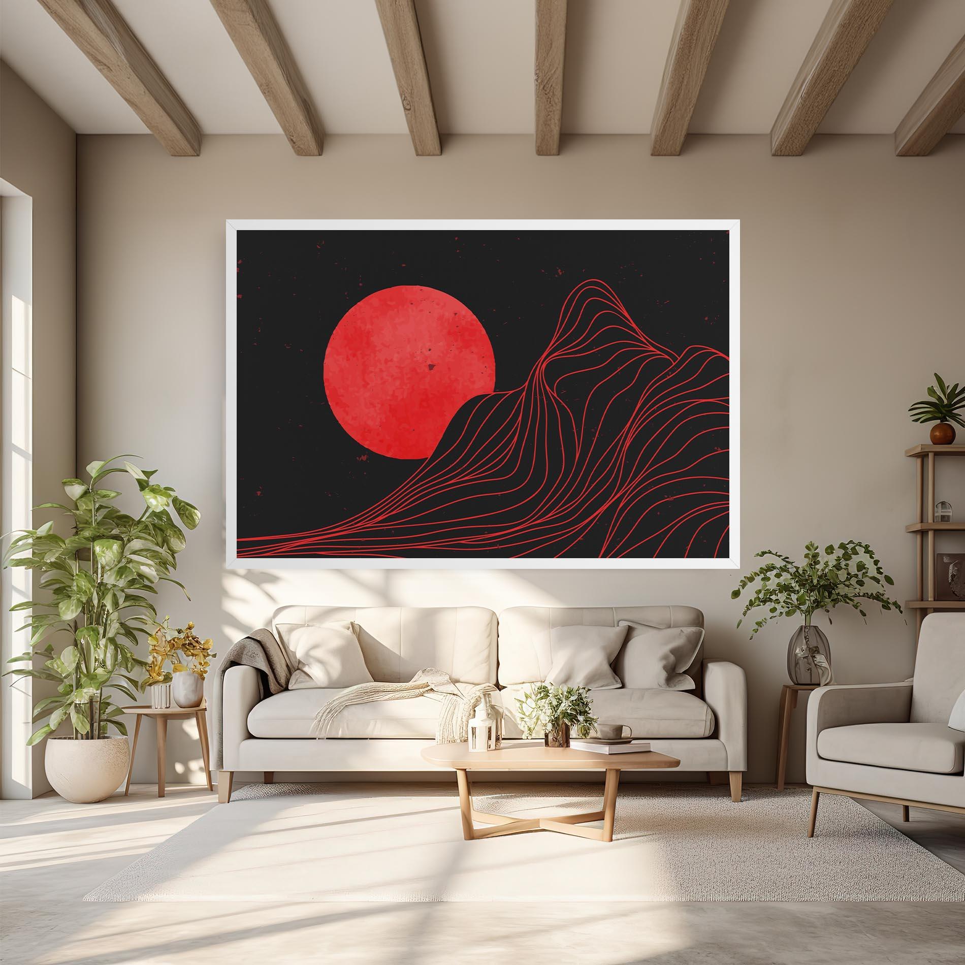 Tablou Canvas Bloody Moon mockup 6
