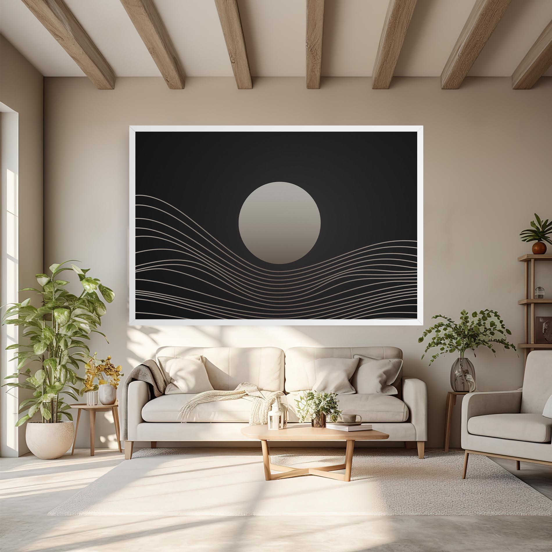 Tablou Canvas Grey Moon mockup 6