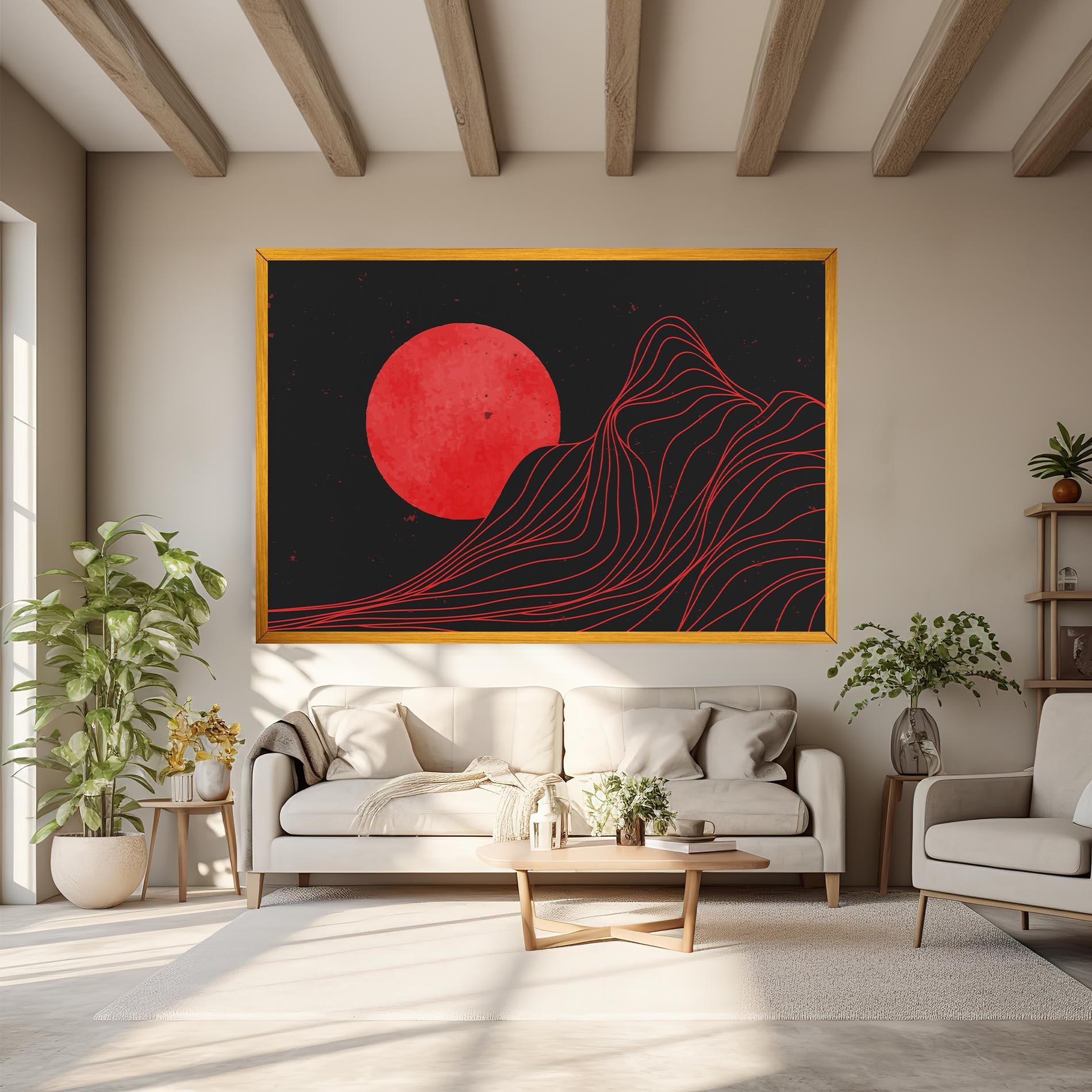 Tablou Canvas Bloody Moon mockup 6