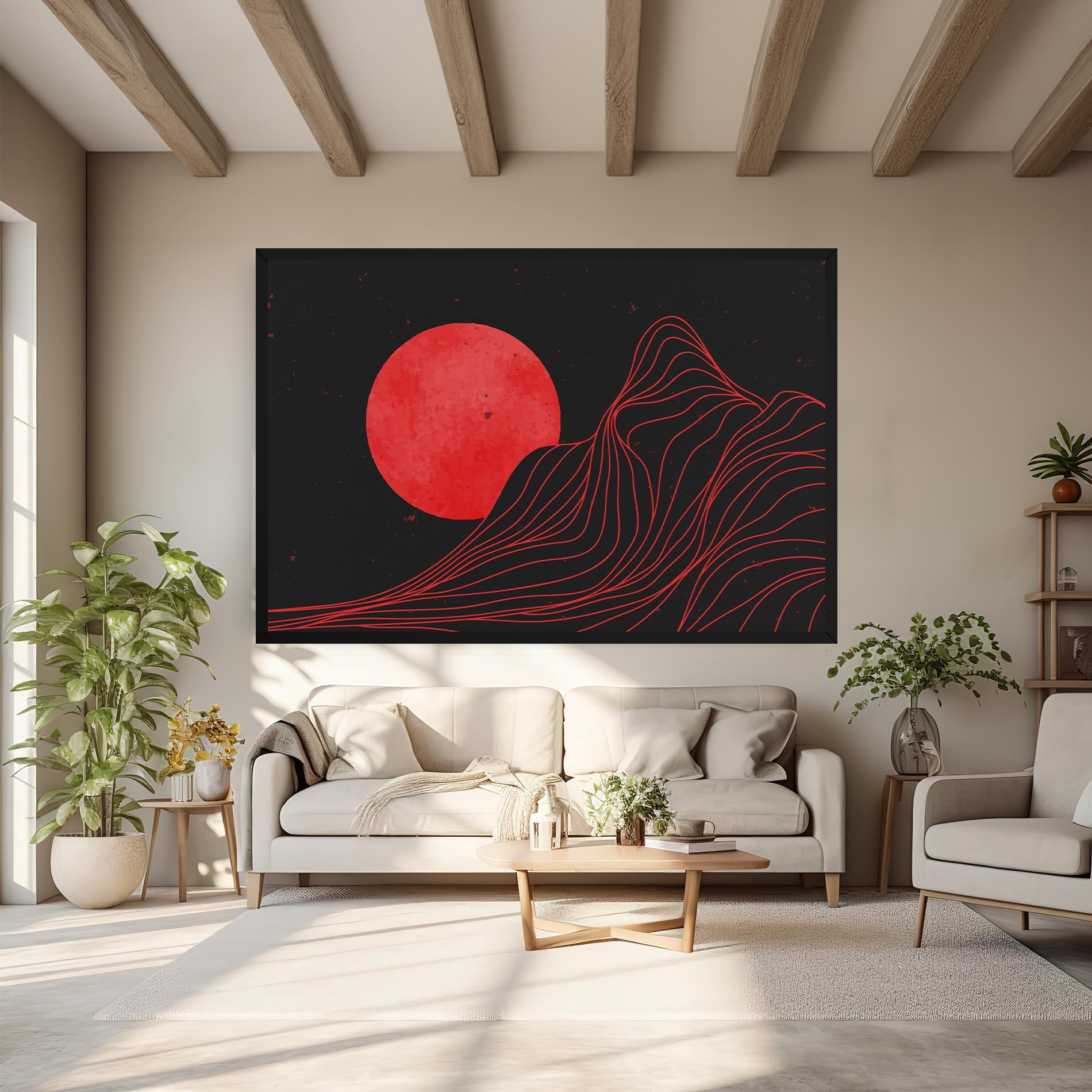 Tablou Canvas Bloody Moon mockup 6