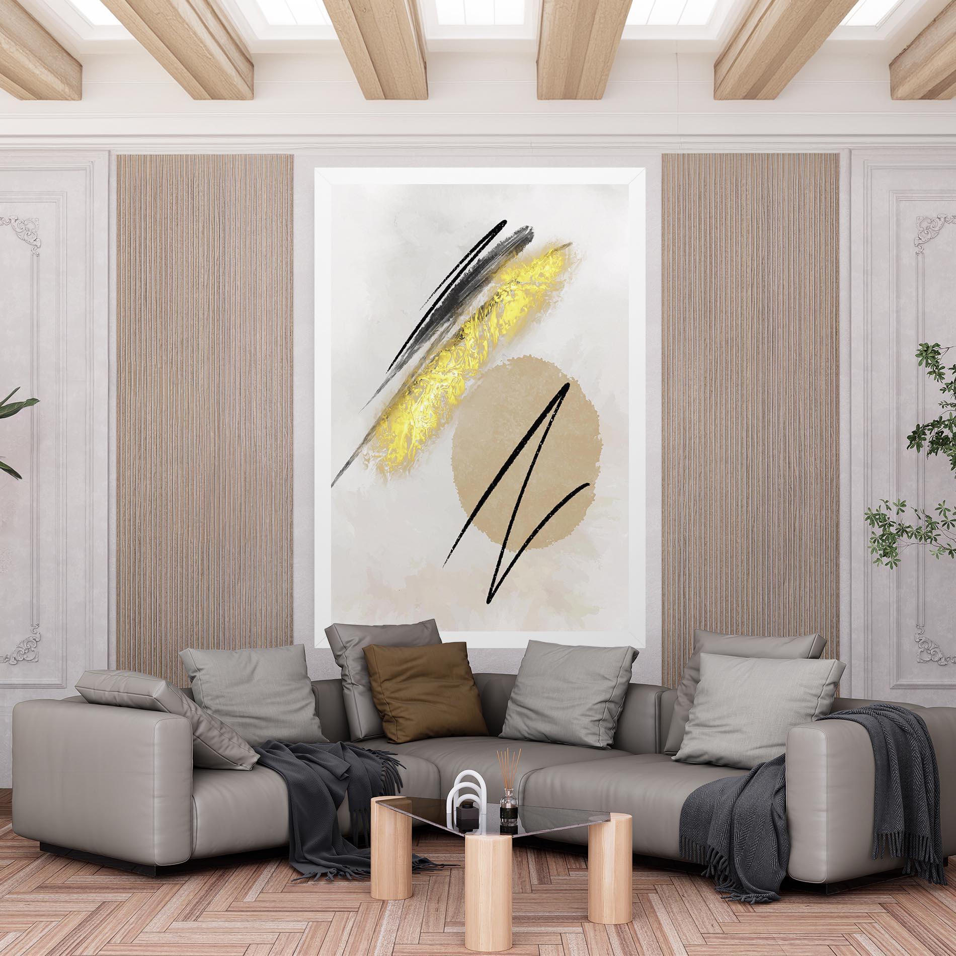 Tablou Canvas Gold Brush mockup 6