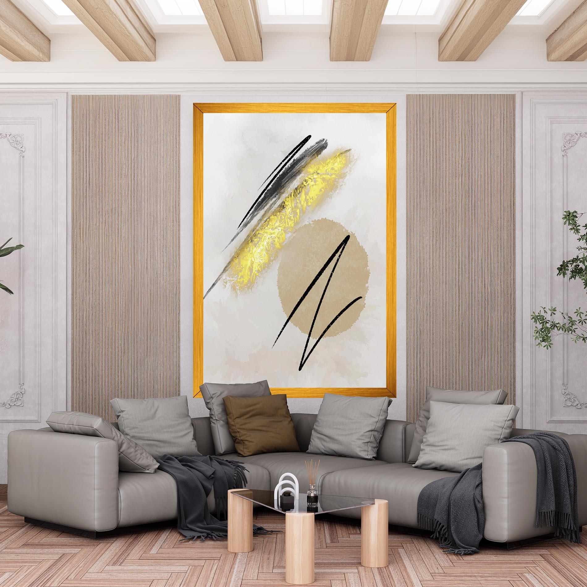 Tablou Canvas Gold Brush mockup 6