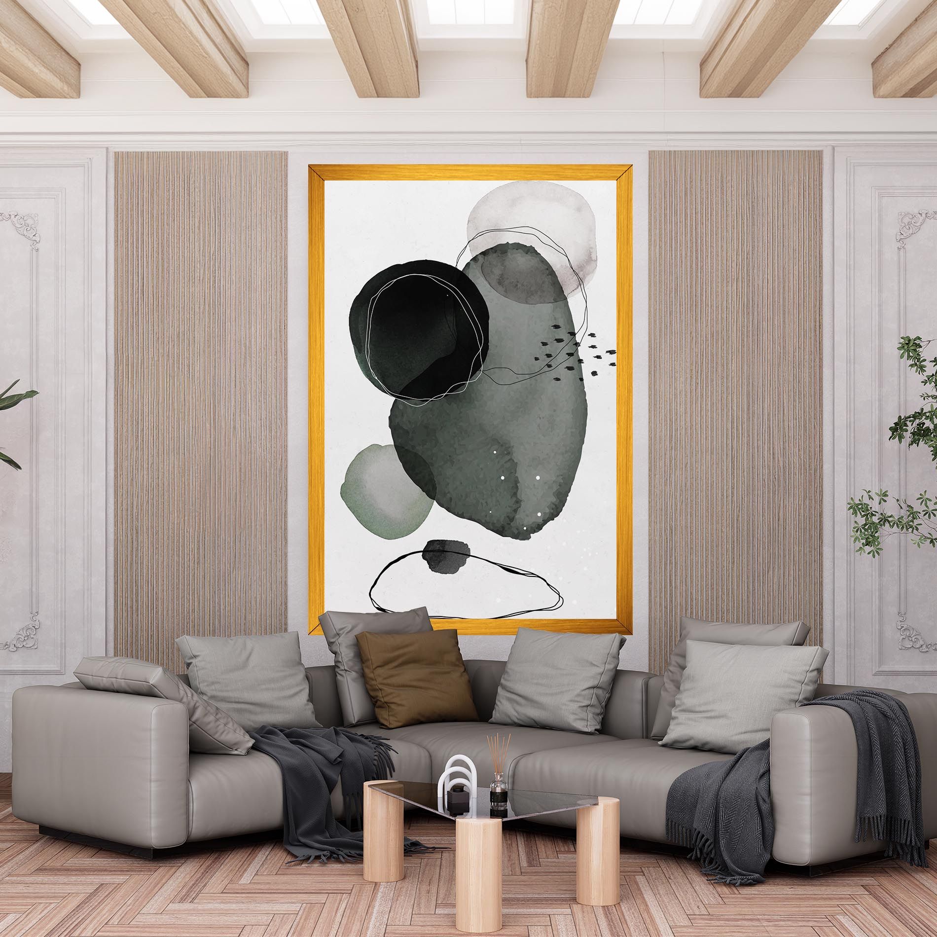 Green Watercolor mockup 6