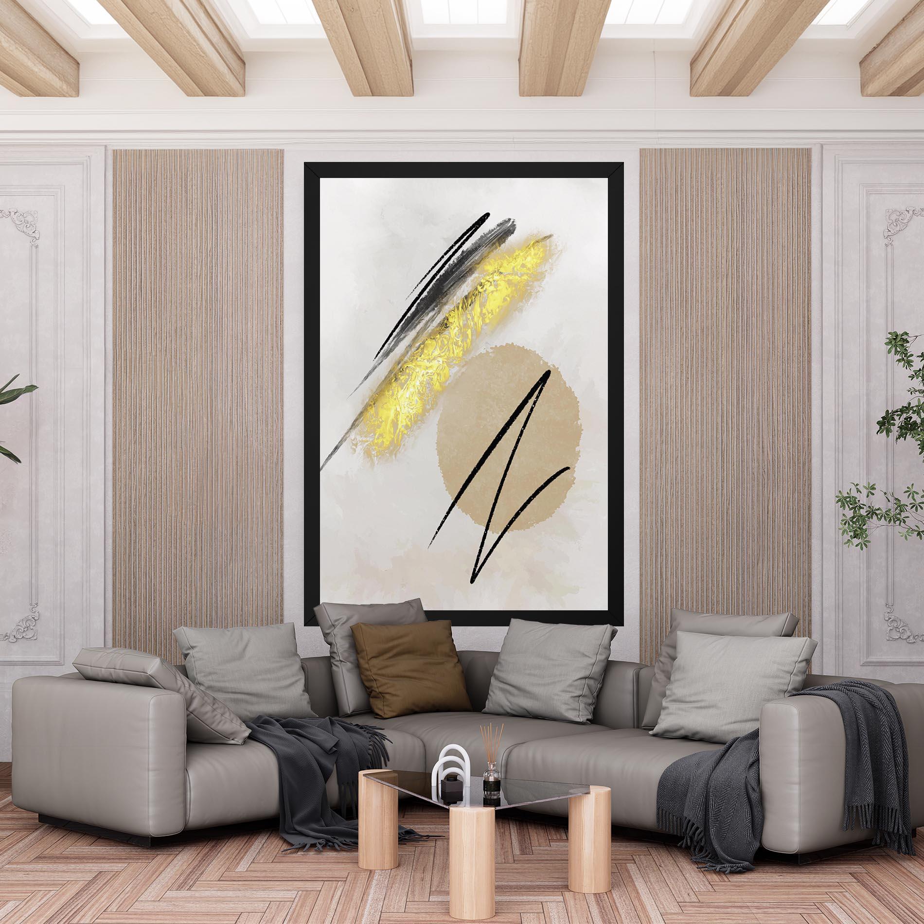 Tablou Canvas Gold Brush mockup 6