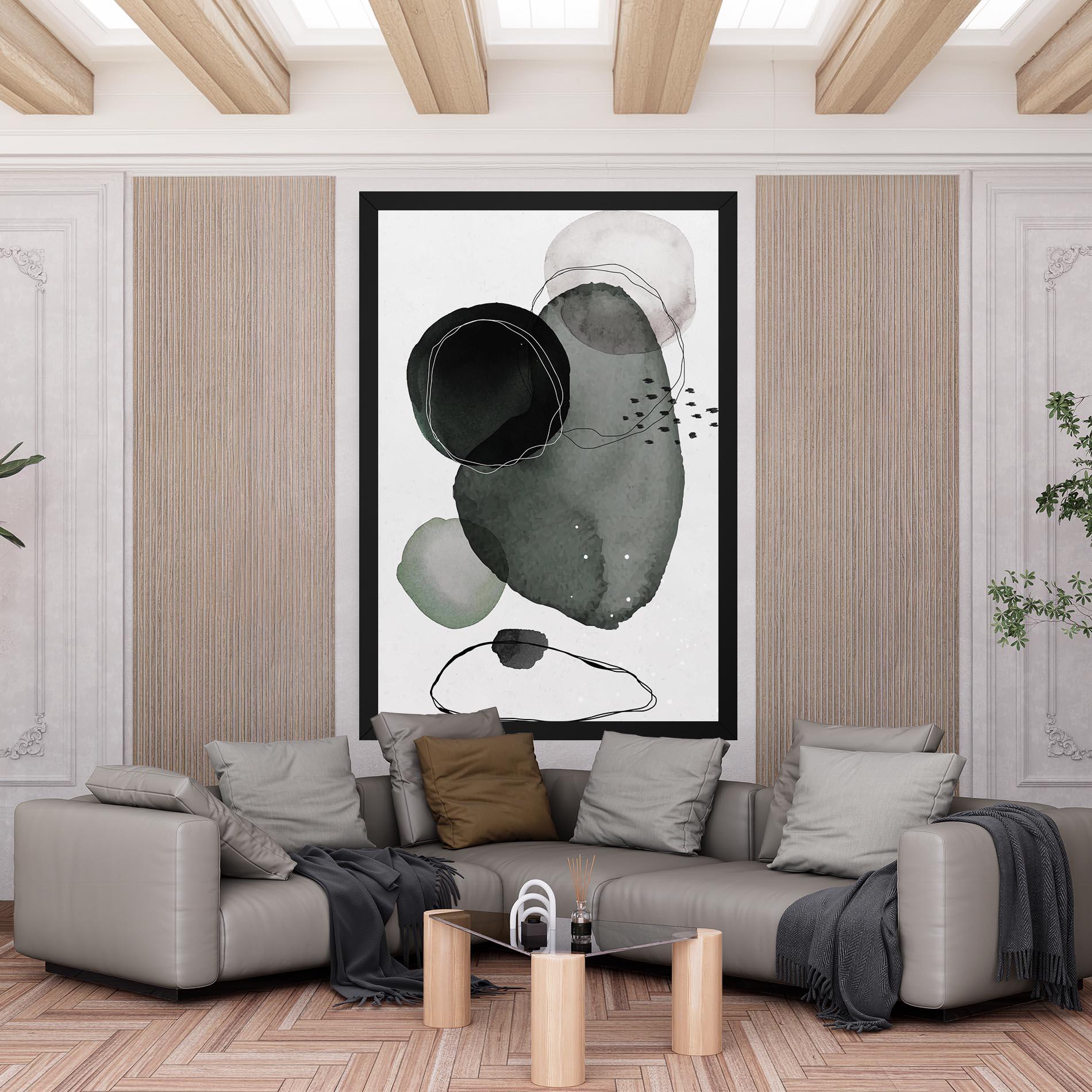 Tablou Canvas Green Watercolor mockup 6