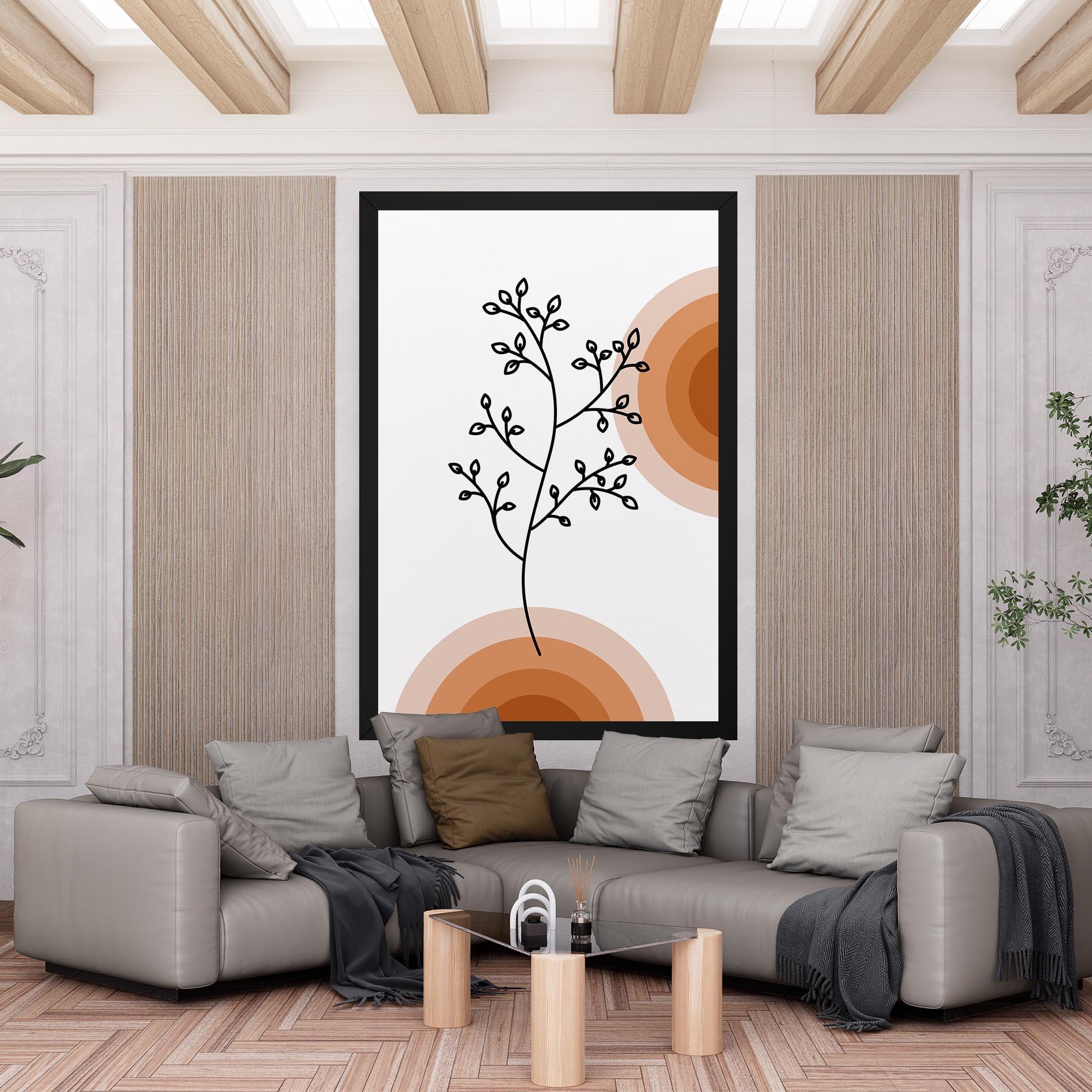 Tablou Canvas Plant Orange Circle mockup 6