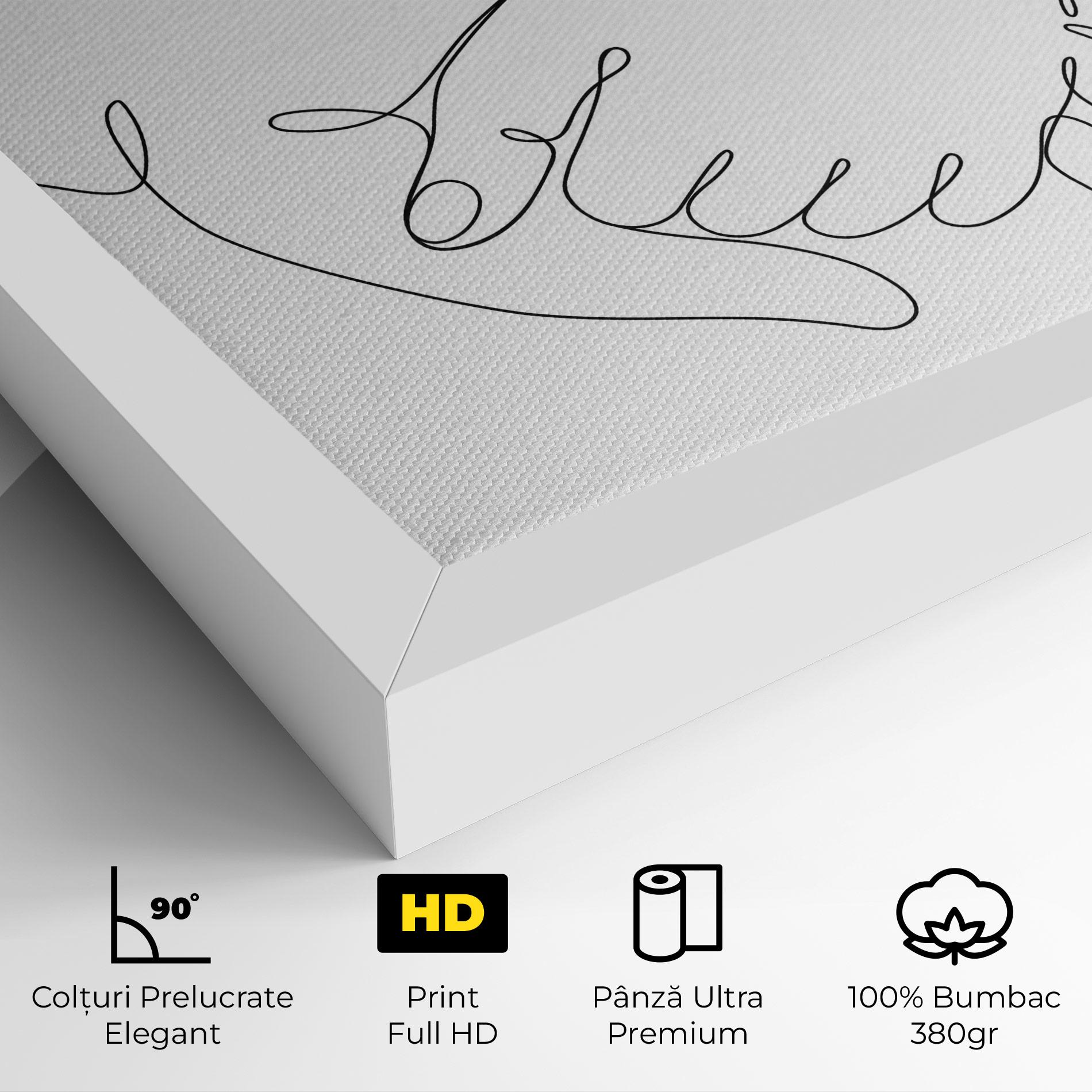 Tablou Canvas Minimalistic Hands mockup 4