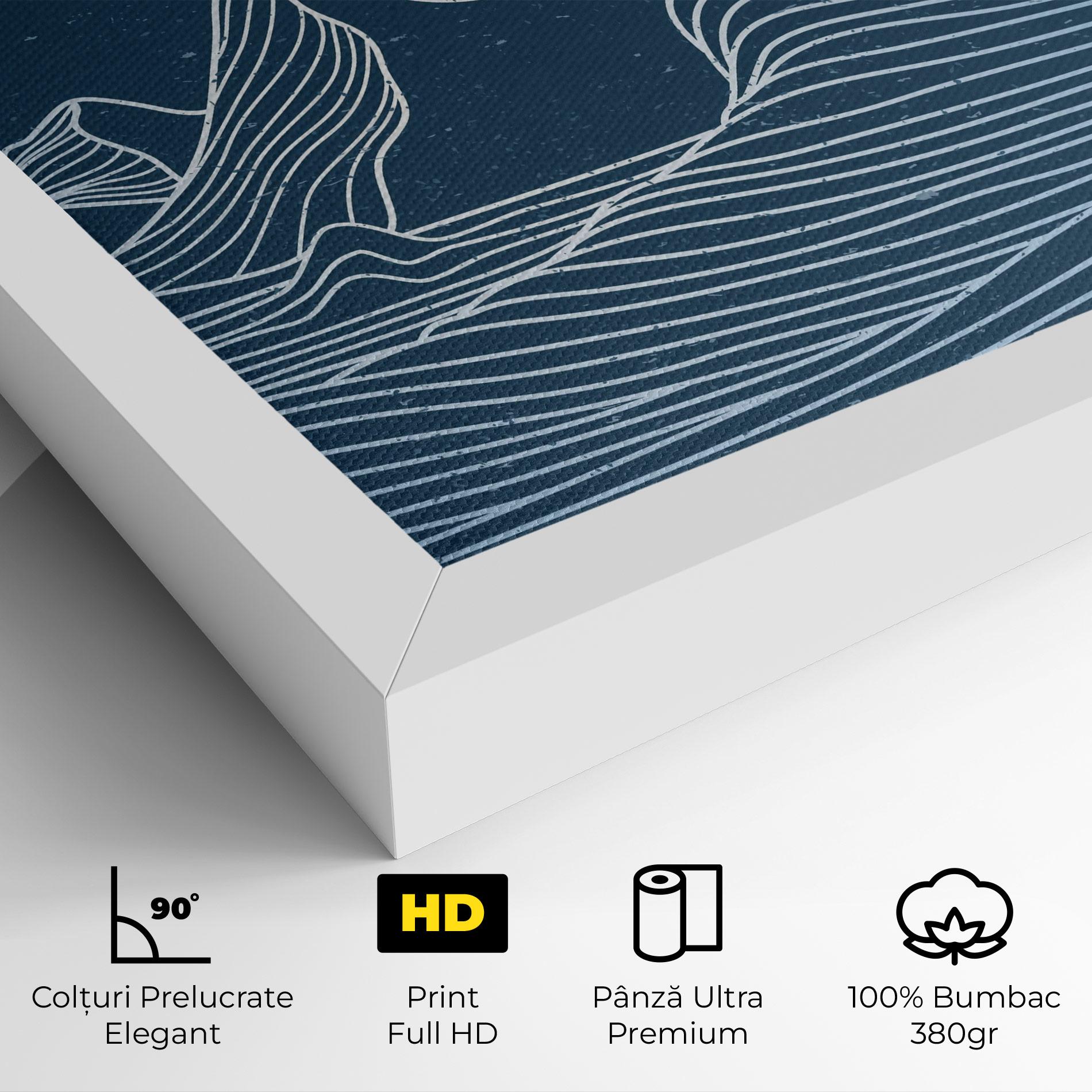 Tablou Canvas Ocean Blue Wave mockup 4