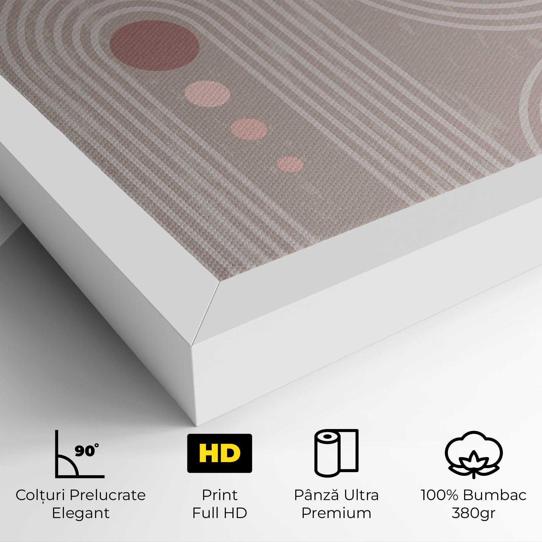 Pink Circle On Cream mockup 4