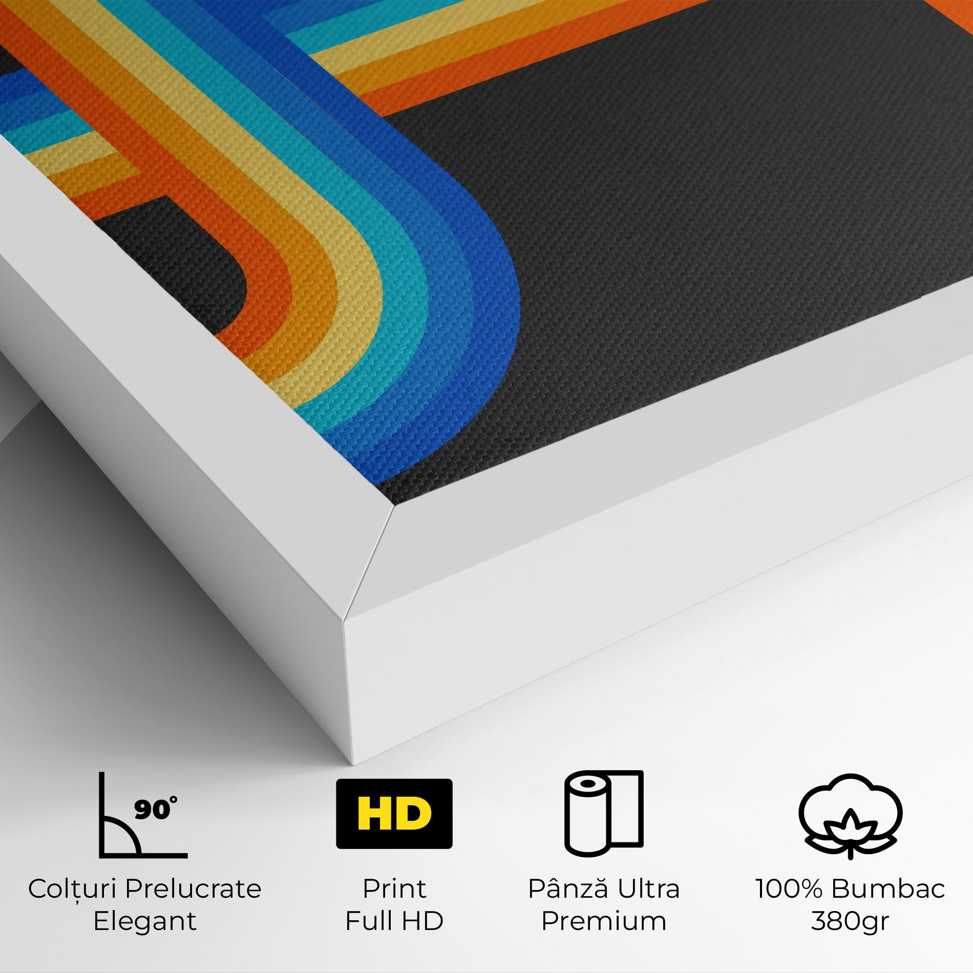 Tablou Canvas Vintage Ranbow mockup 4