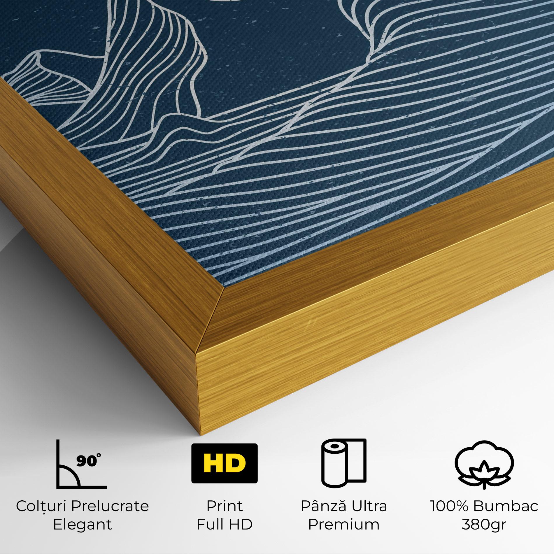 Tablou Canvas Ocean Blue Wave mockup 4