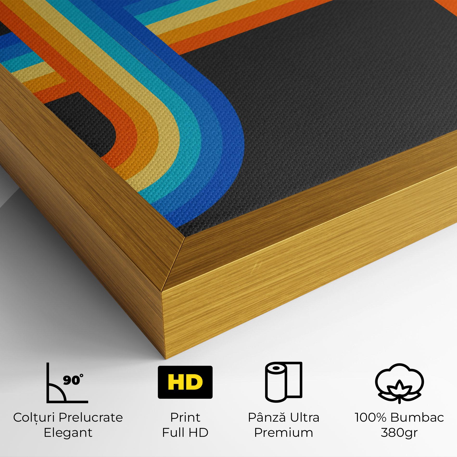 Tablou Canvas Vintage Ranbow mockup 4