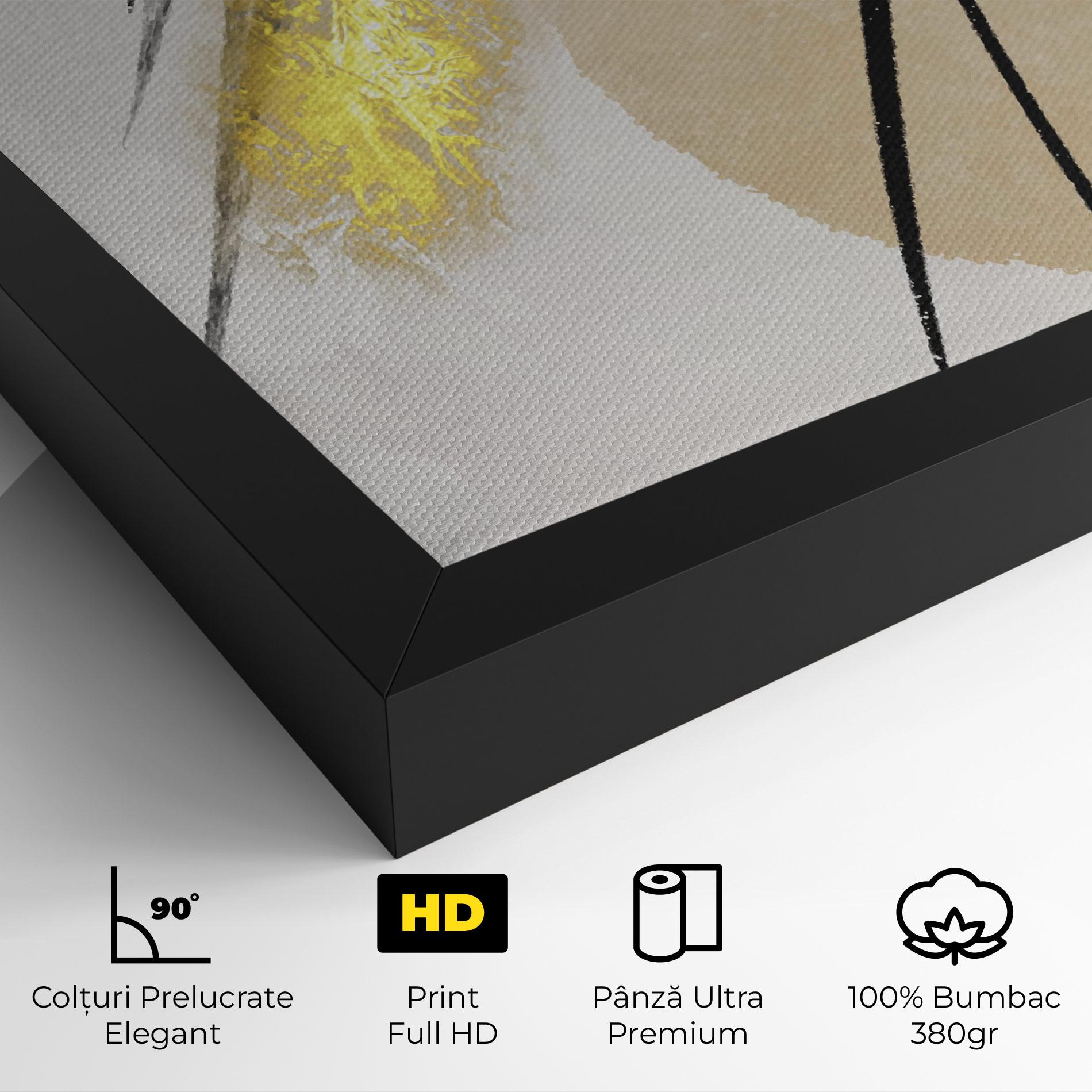 Tablou Canvas Gold Brush mockup 4