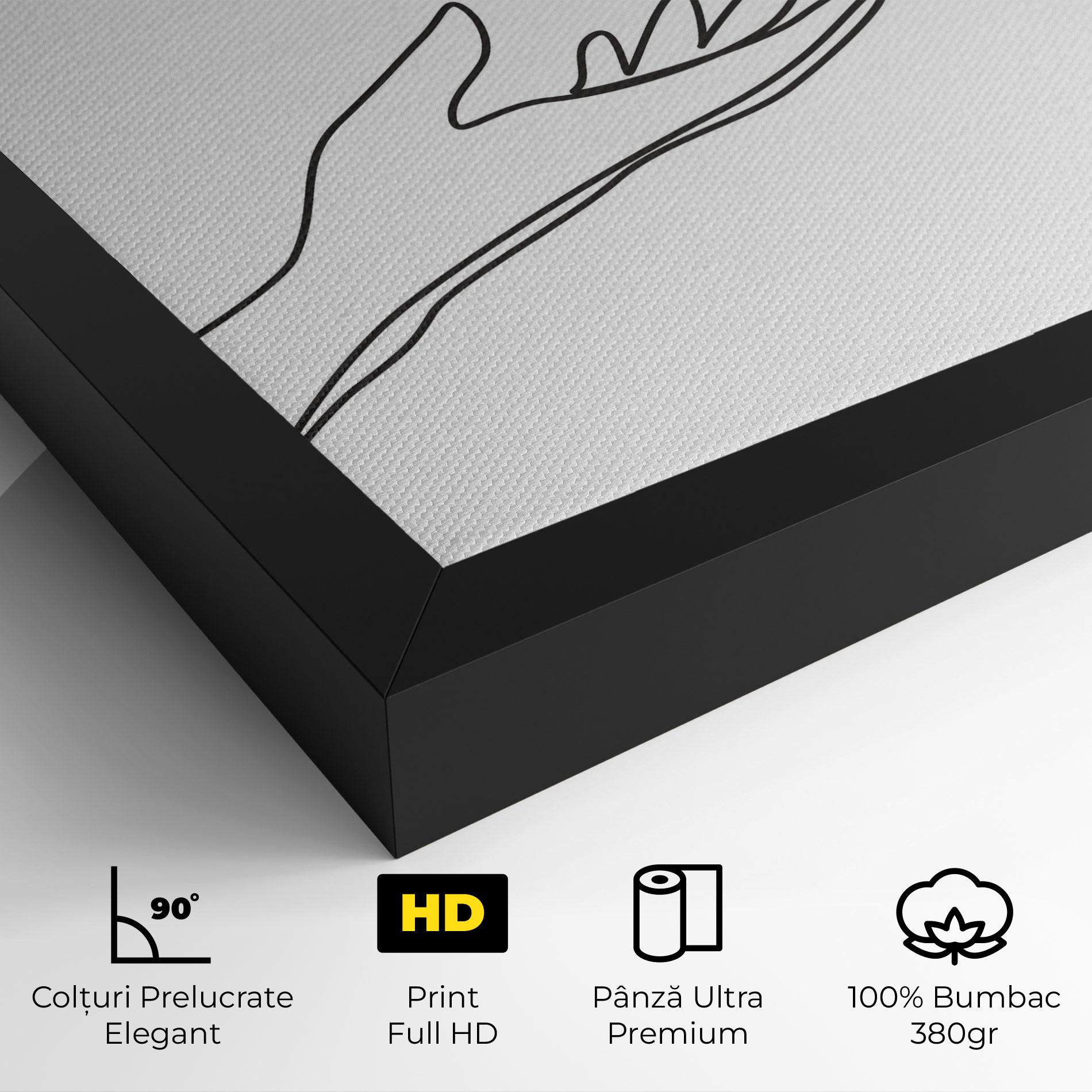 Tablou Canvas Hands Reaching mockup 4