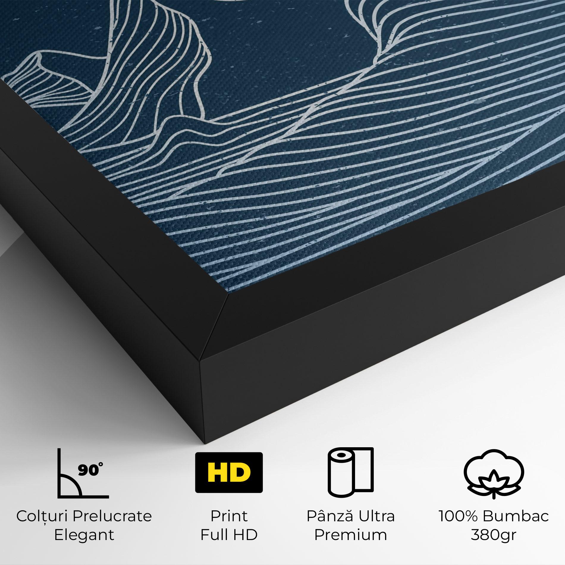 Tablou Canvas Ocean Blue Wave mockup 4