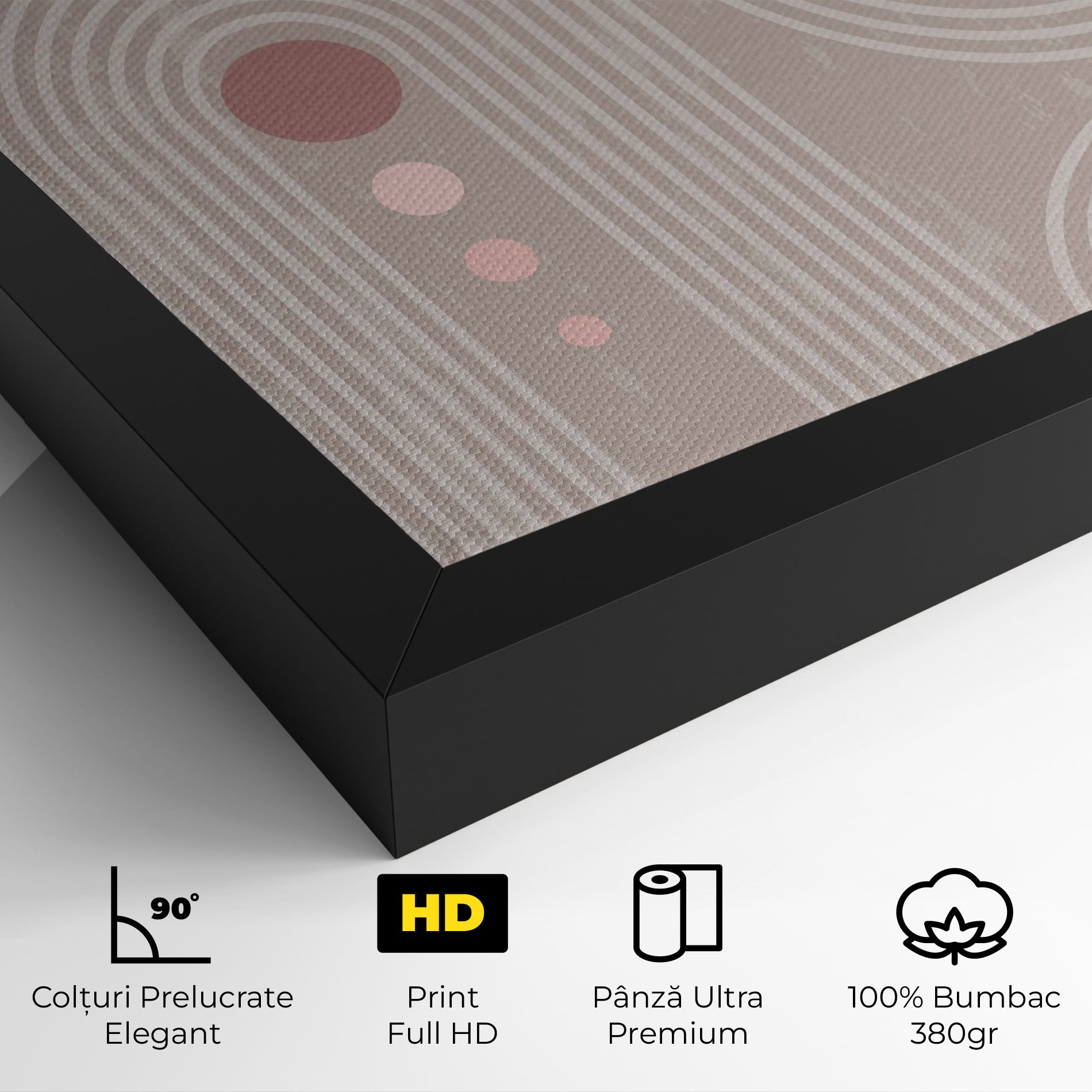 Pink Circle On Cream mockup 4