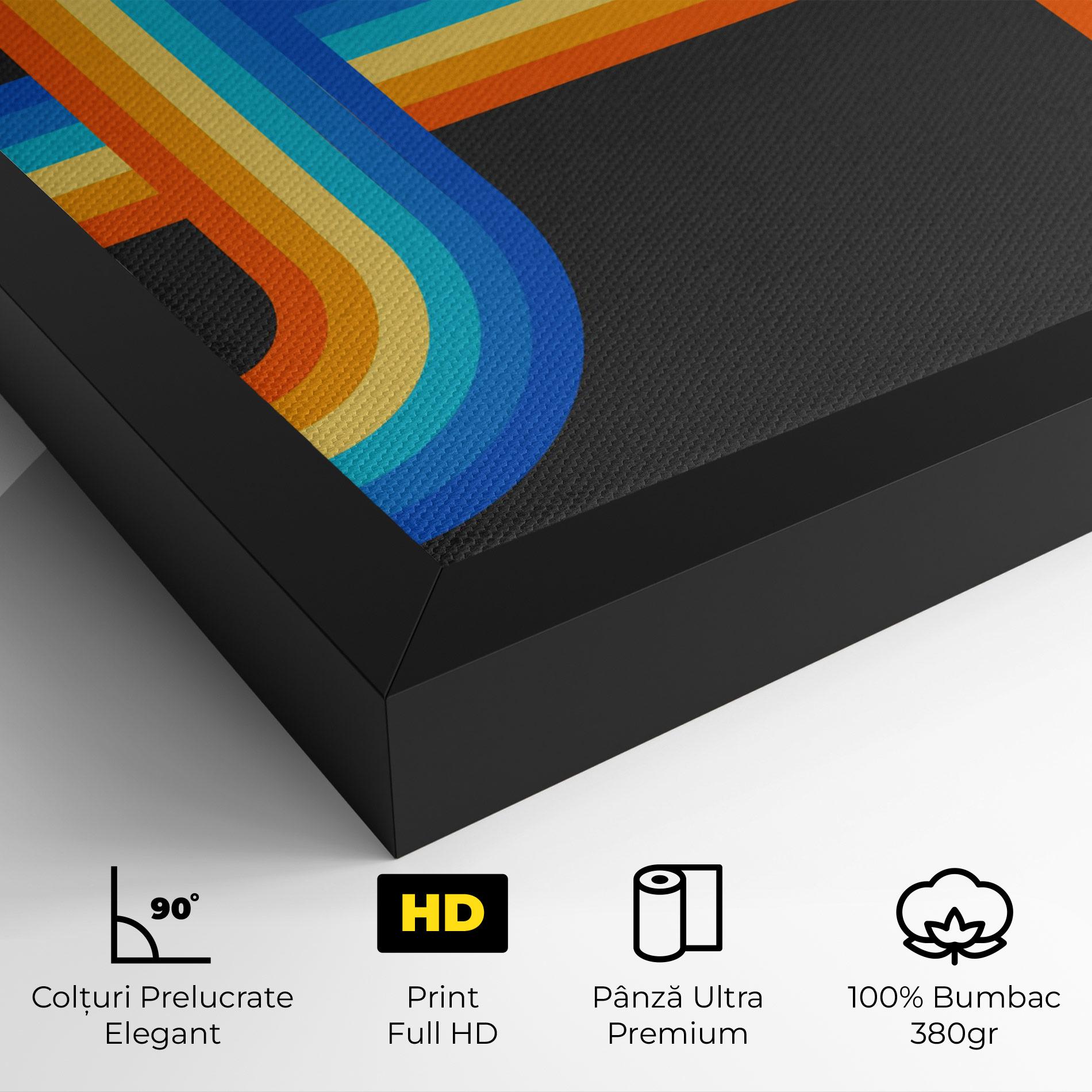 Tablou Canvas Vintage Ranbow mockup 4