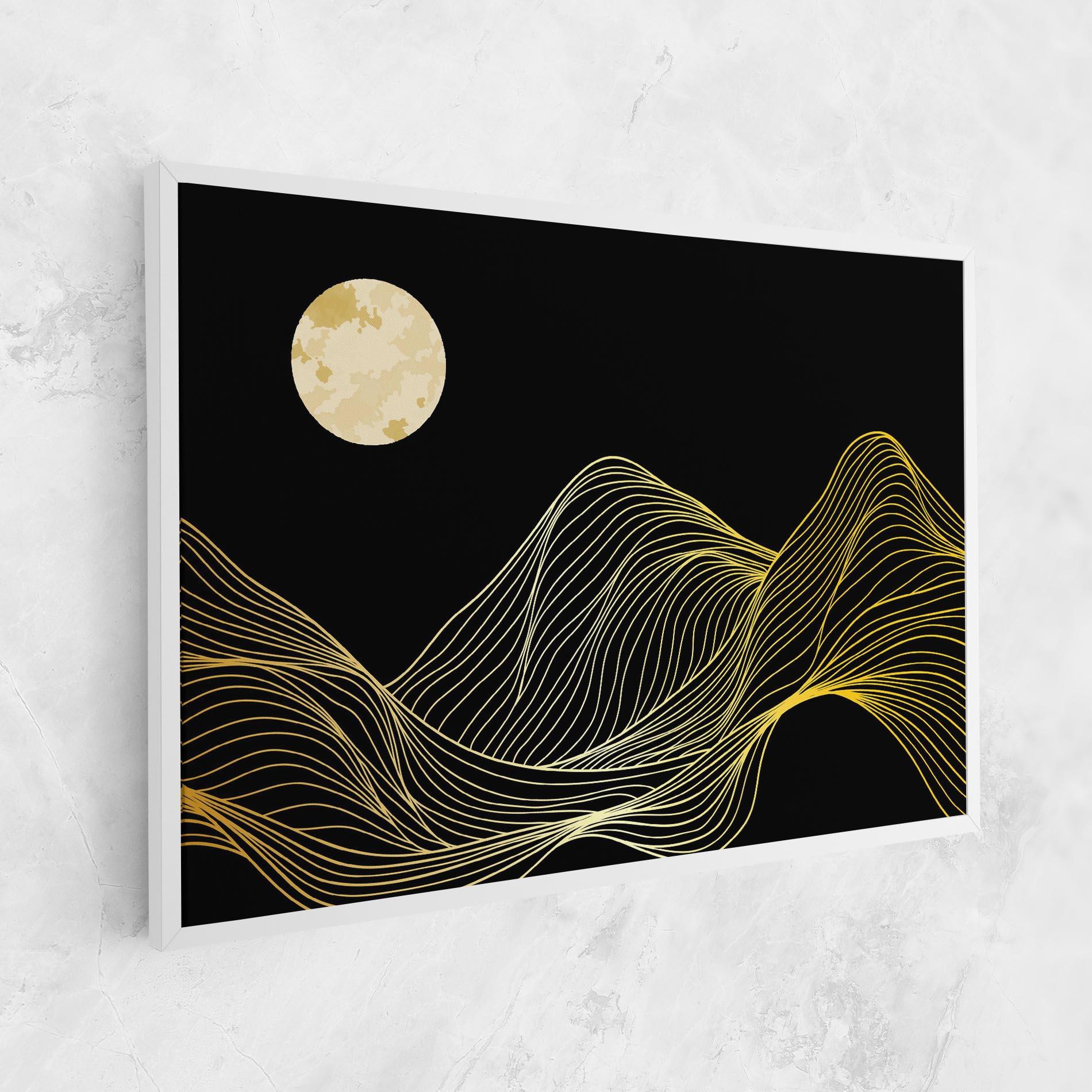 Tablou Canvas Gold Moon mockup 1