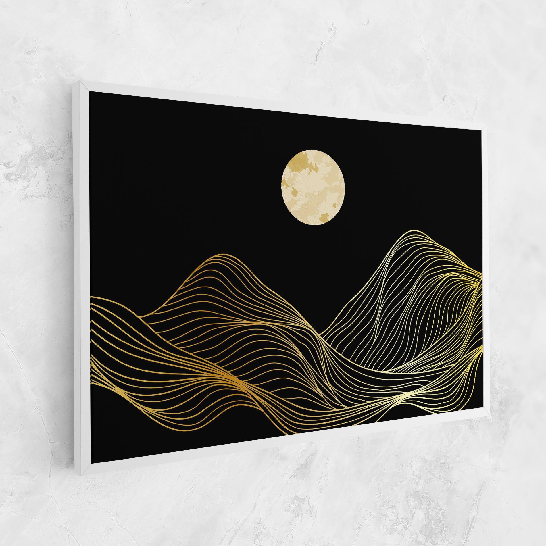 Tablou Canvas Golden Moon mockup 1