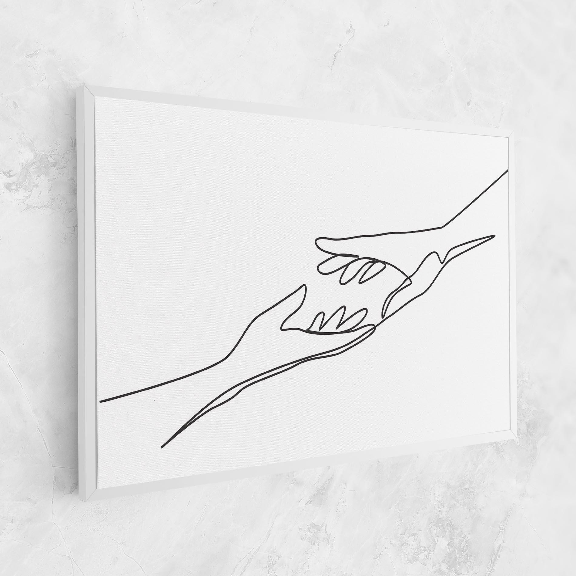 Tablou Canvas Hands Reaching mockup 1