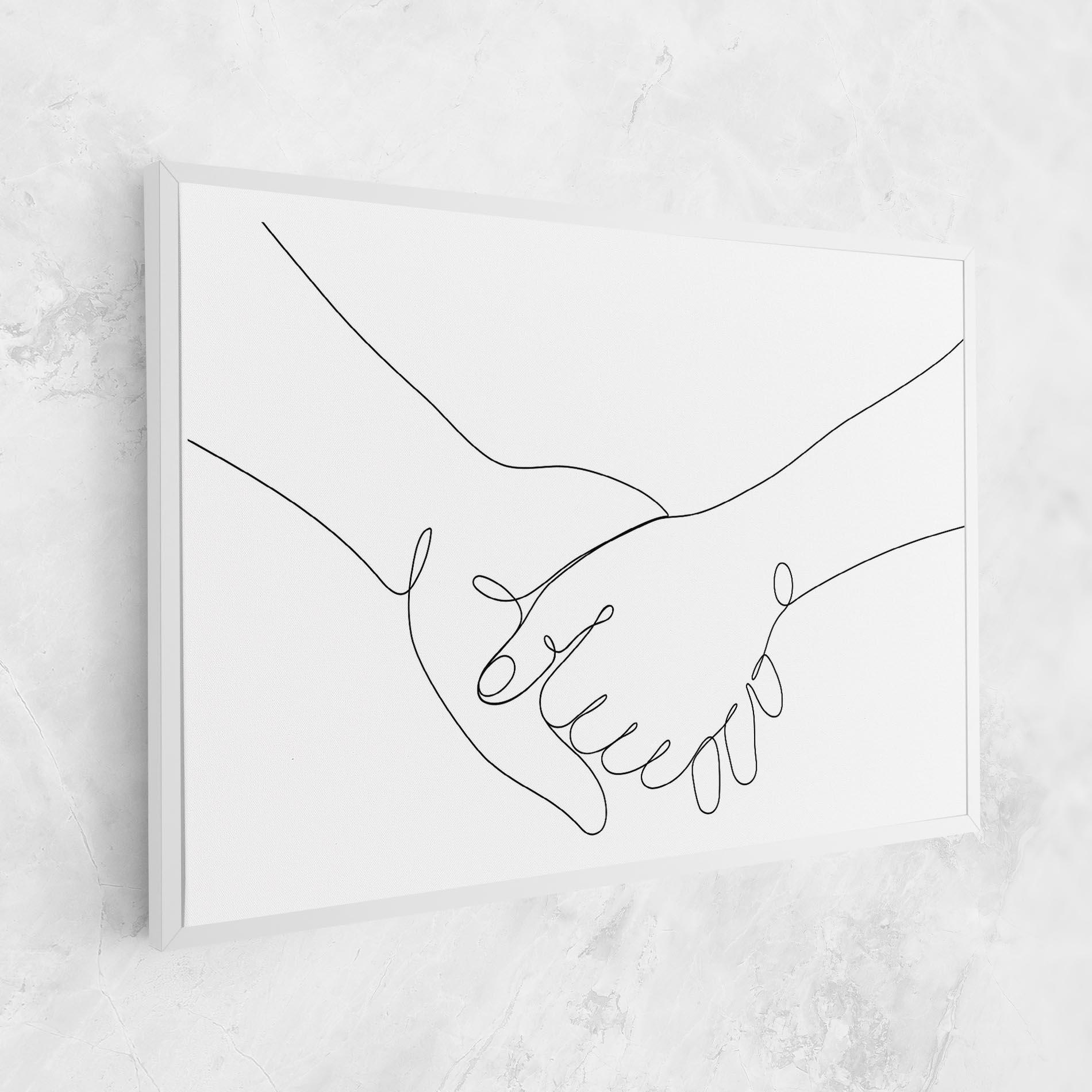 Tablou Canvas Minimalistic Hands mockup 1