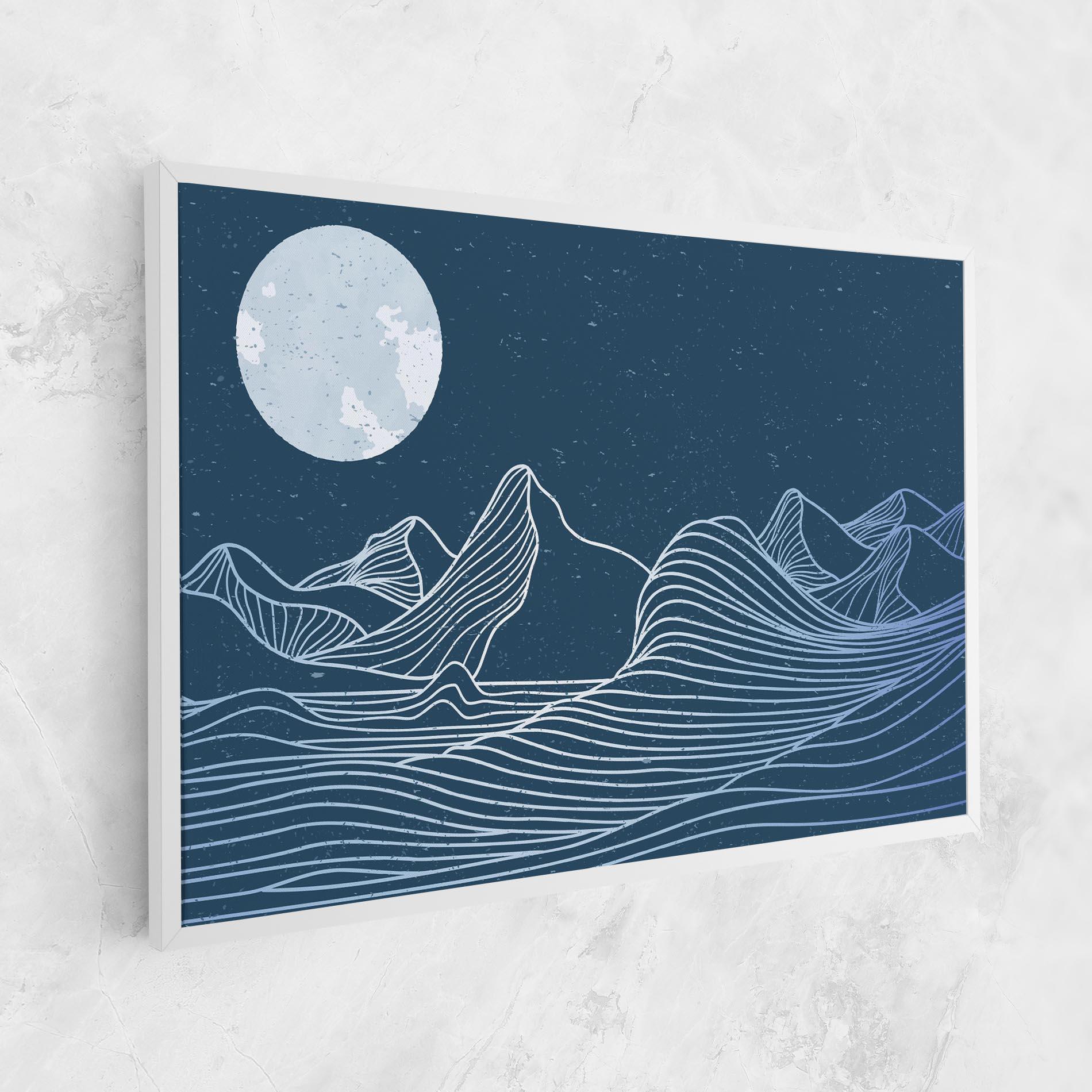 Tablou Canvas Ocean Blue Wave mockup 1