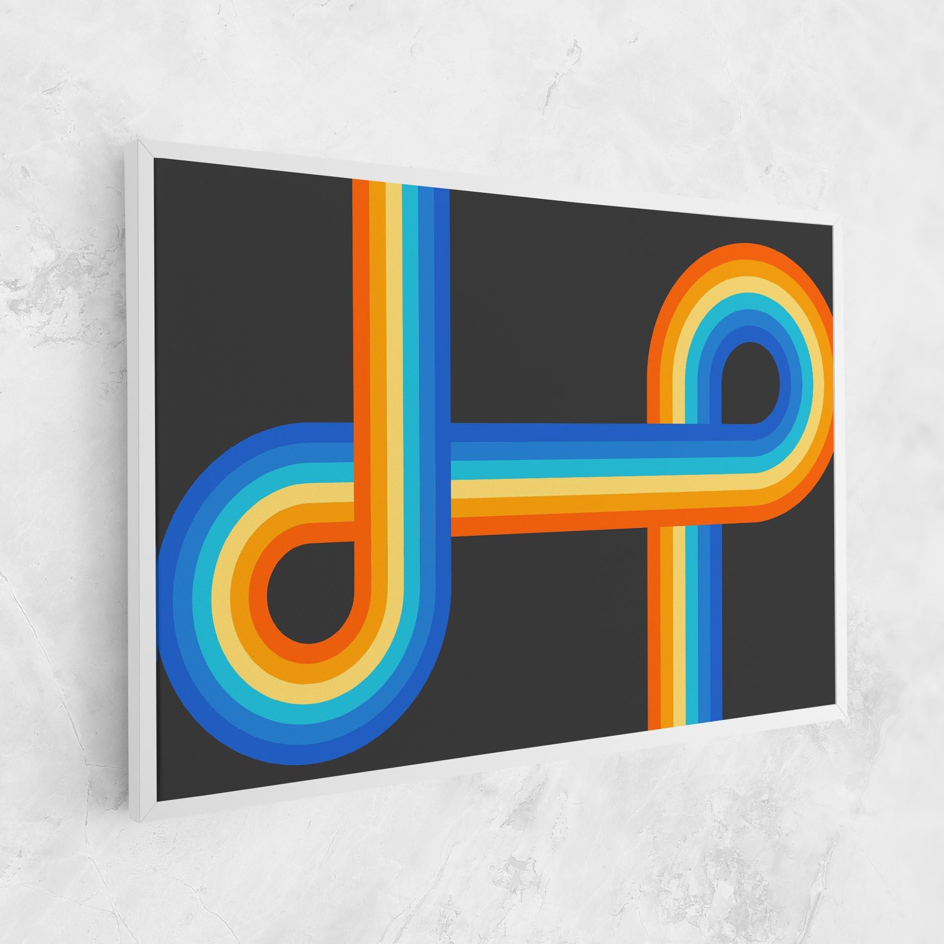 Tablou Canvas Vintage Ranbow mockup 1