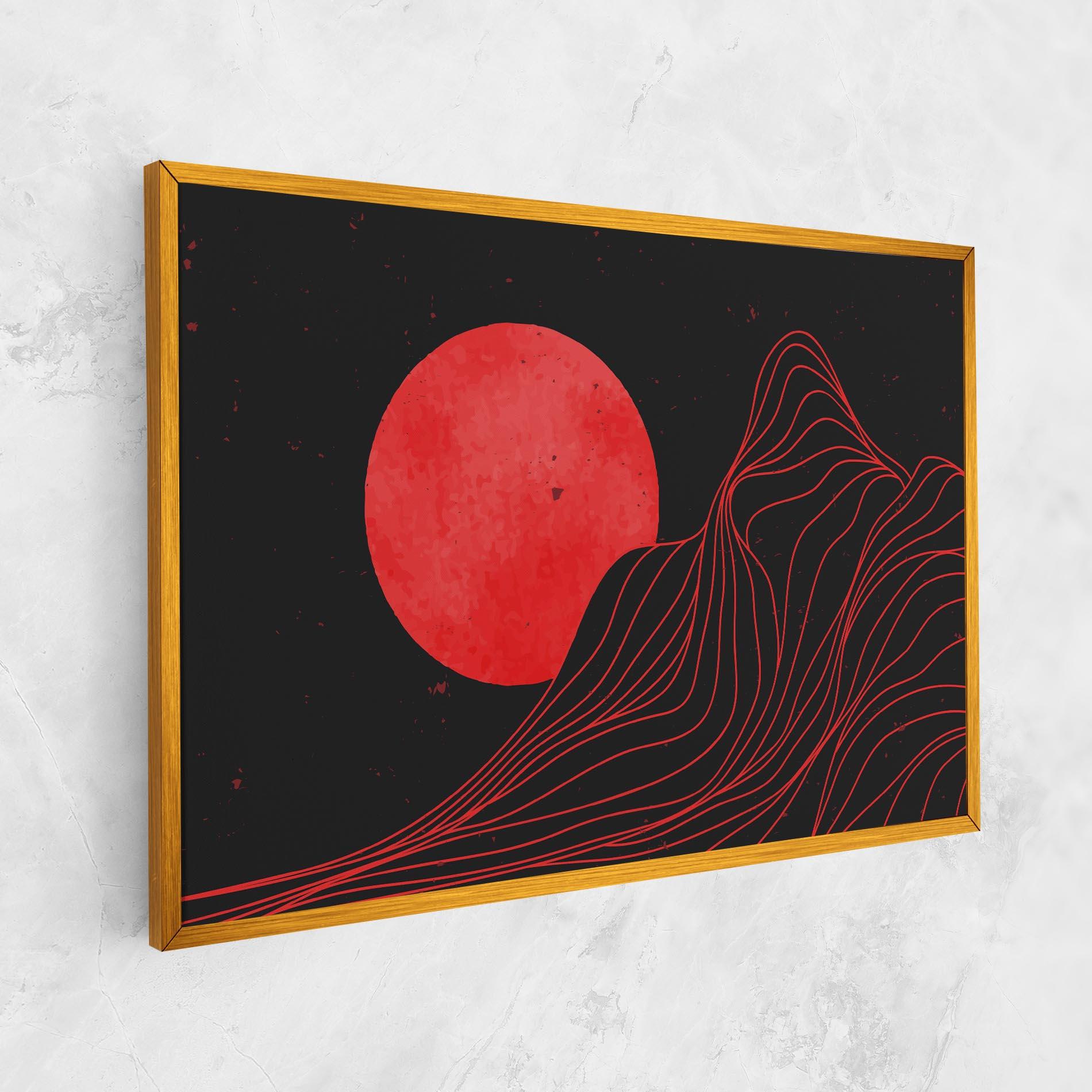 Tablou Canvas Bloody Moon mockup 1