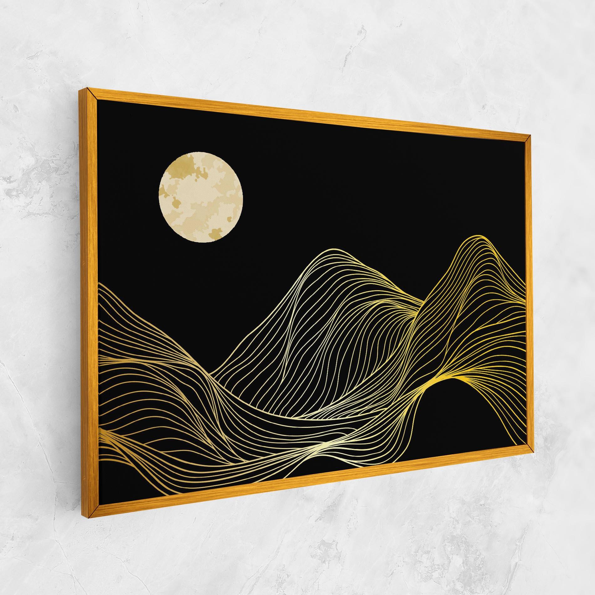 Tablou Canvas Gold Moon mockup 1