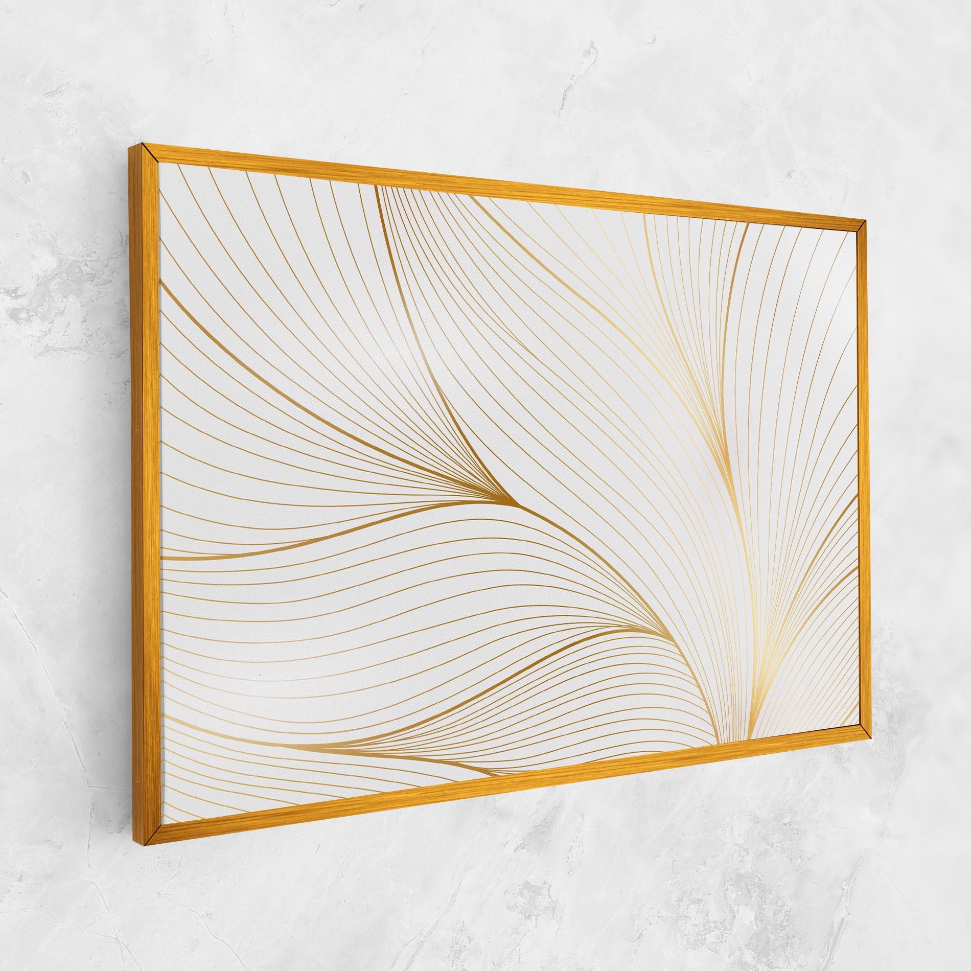 Tablou Canvas Gold Wave mockup 1
