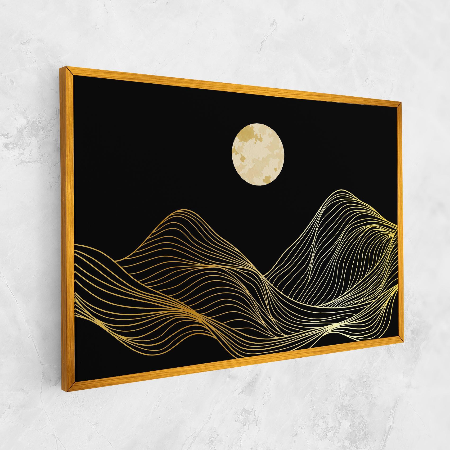 Tablou Canvas Golden Moon mockup 1
