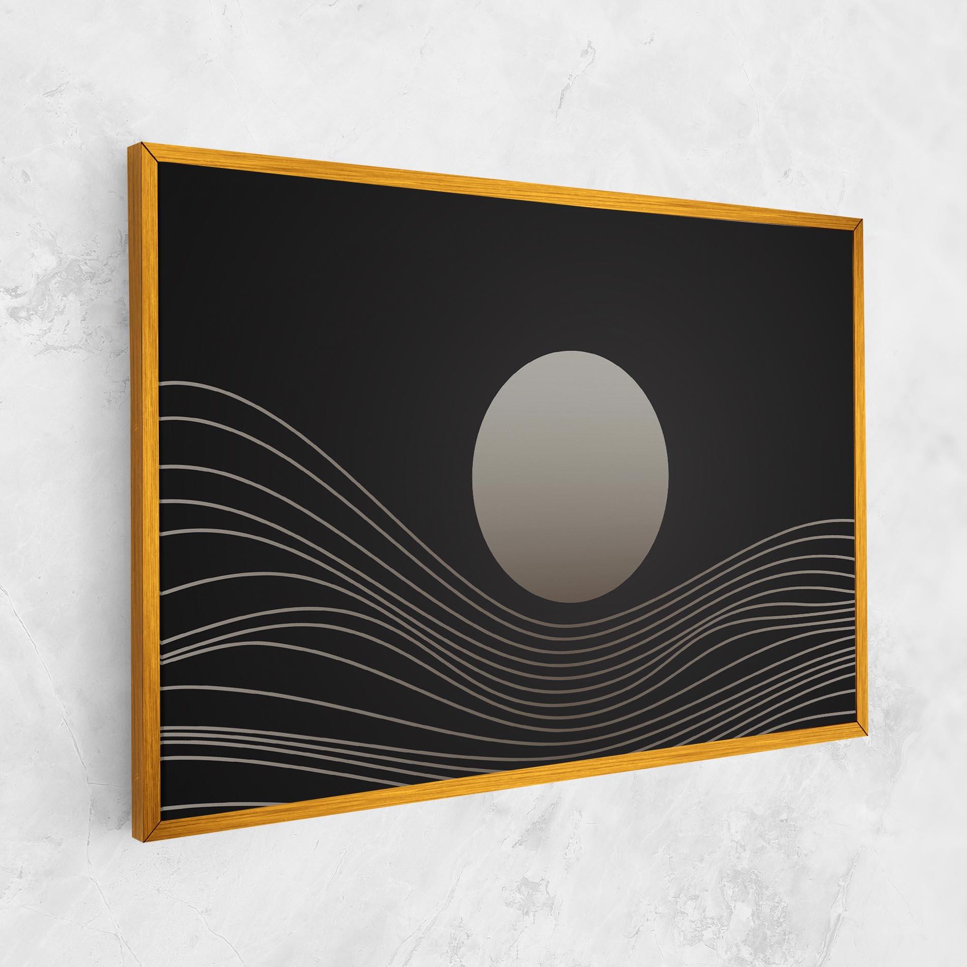 Tablou Canvas Grey Moon mockup 1
