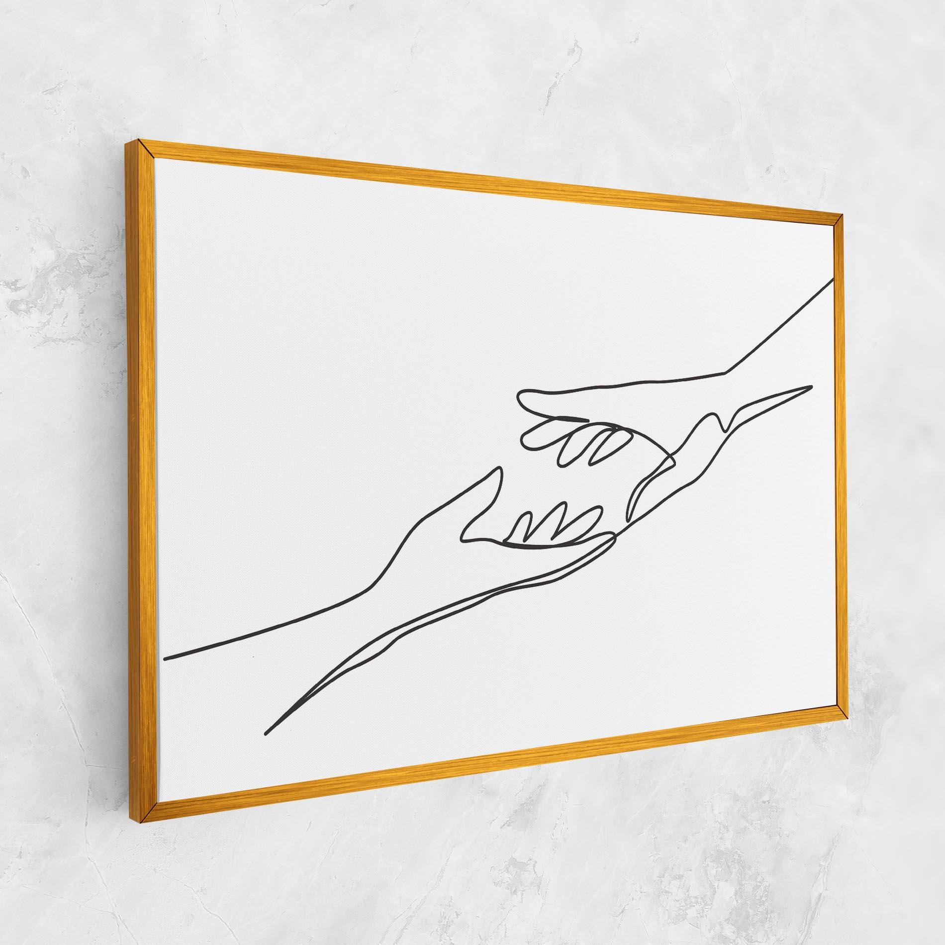 Tablou Canvas Hands Reaching mockup 1
