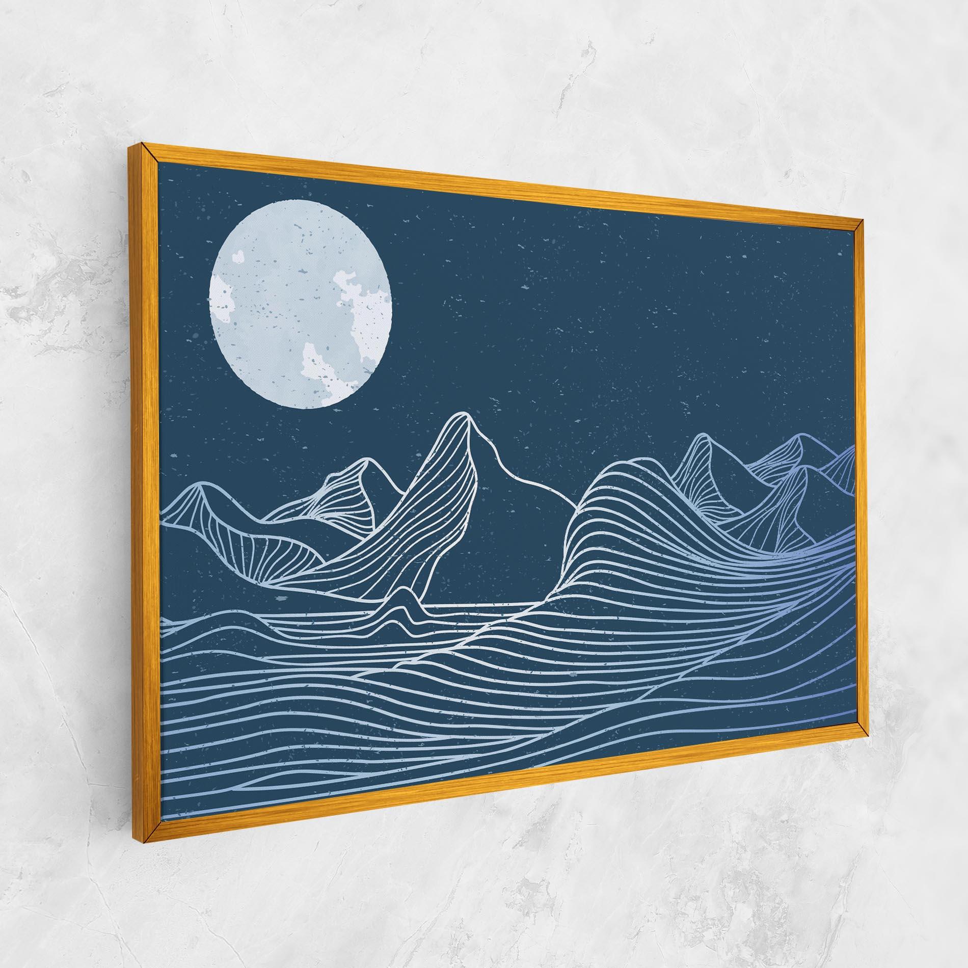 Tablou Canvas Ocean Blue Wave mockup 1