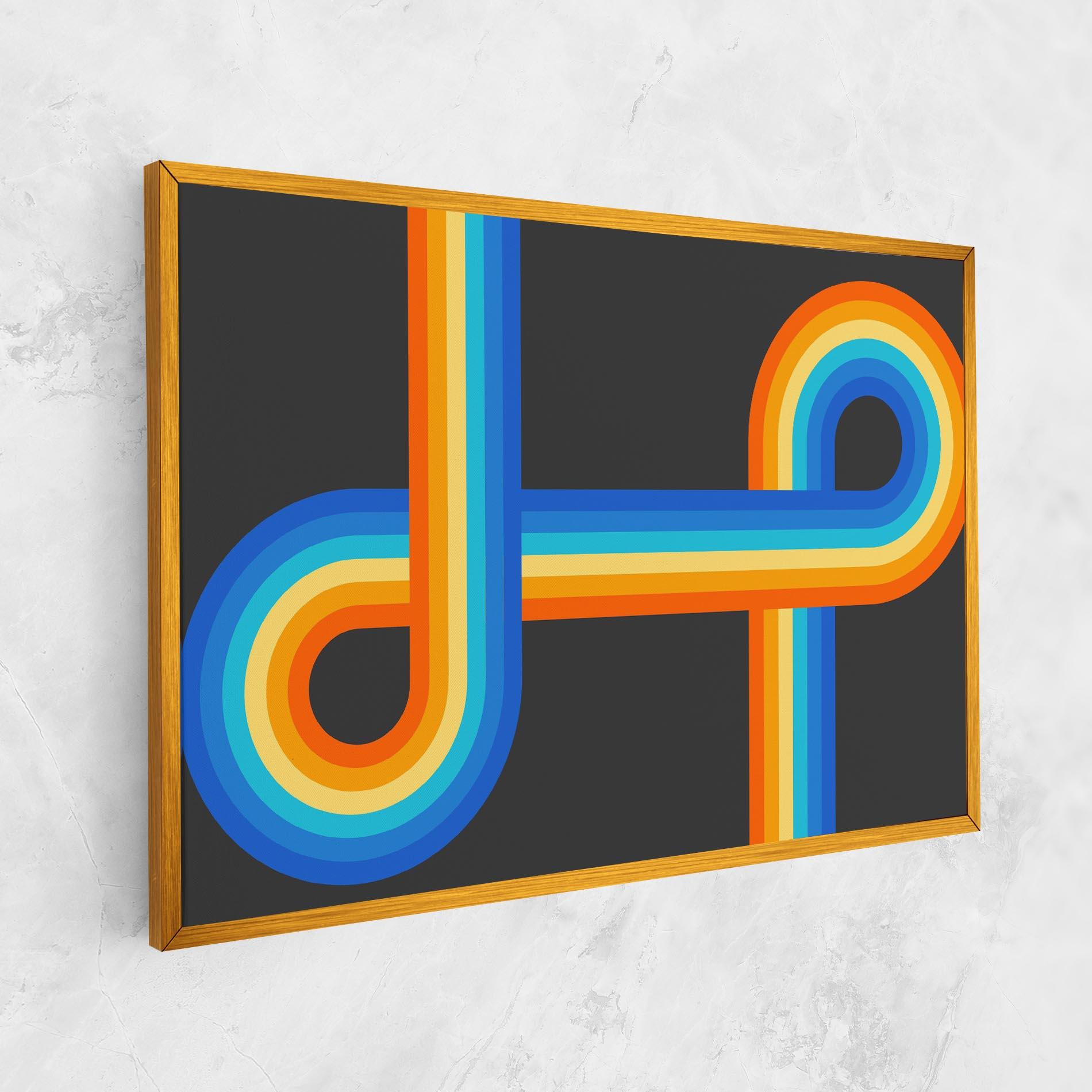 Tablou Canvas Vintage Ranbow mockup 1