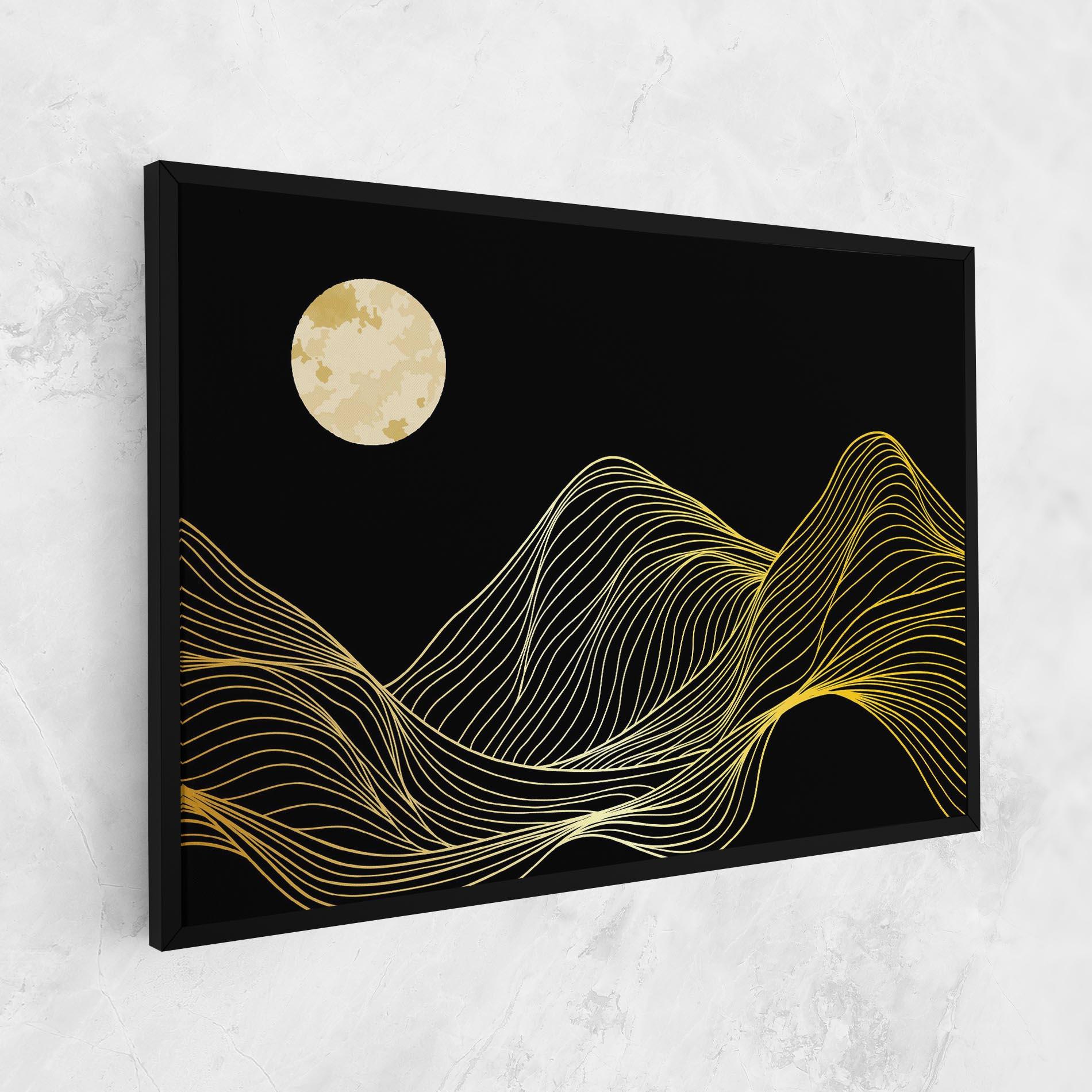 Tablou Canvas Gold Moon mockup 1