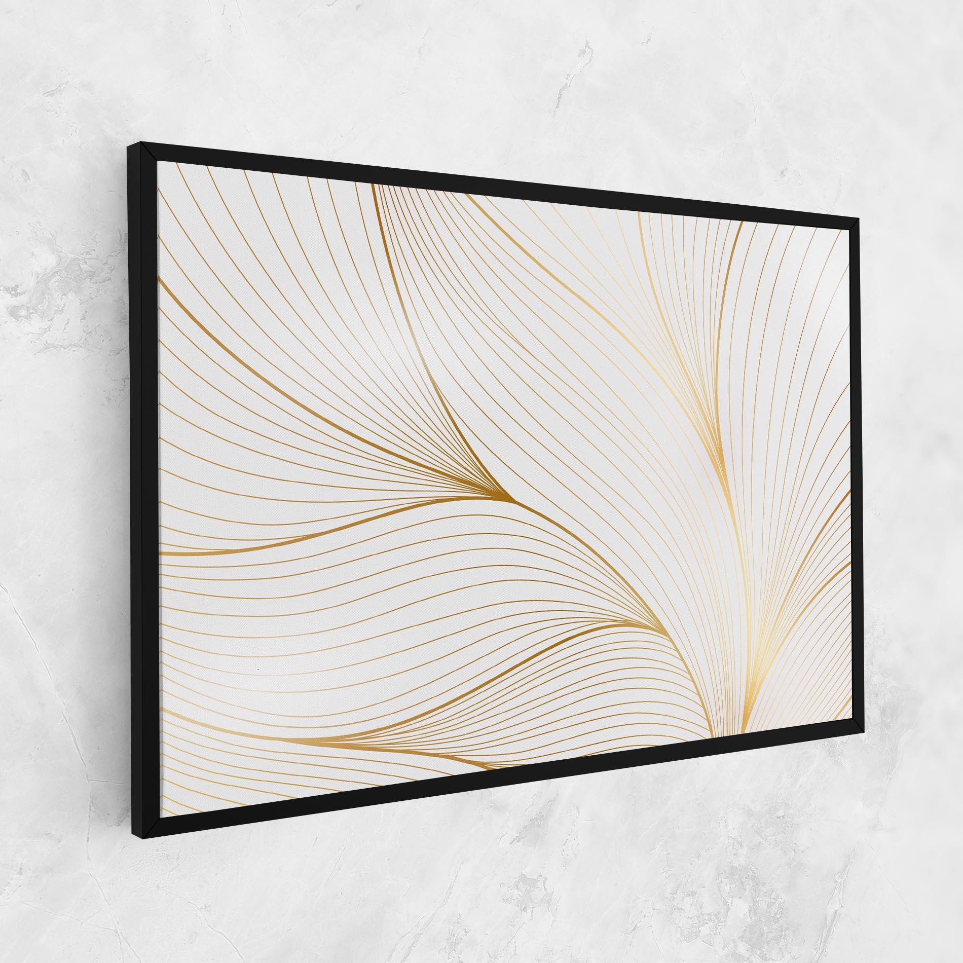 Tablou Canvas Gold Wave mockup 1